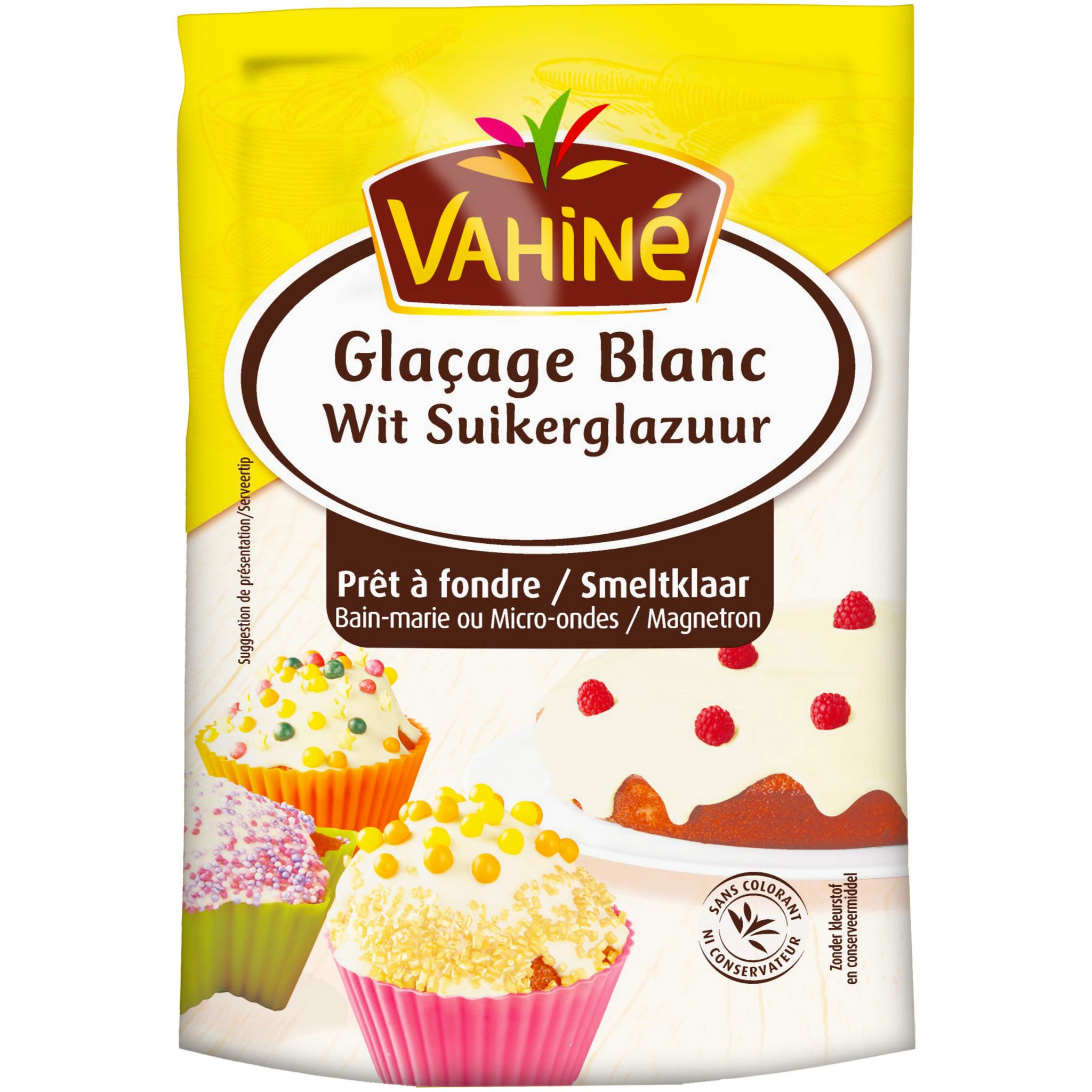 VAHINE Glaçage Blanc en sachet 120g