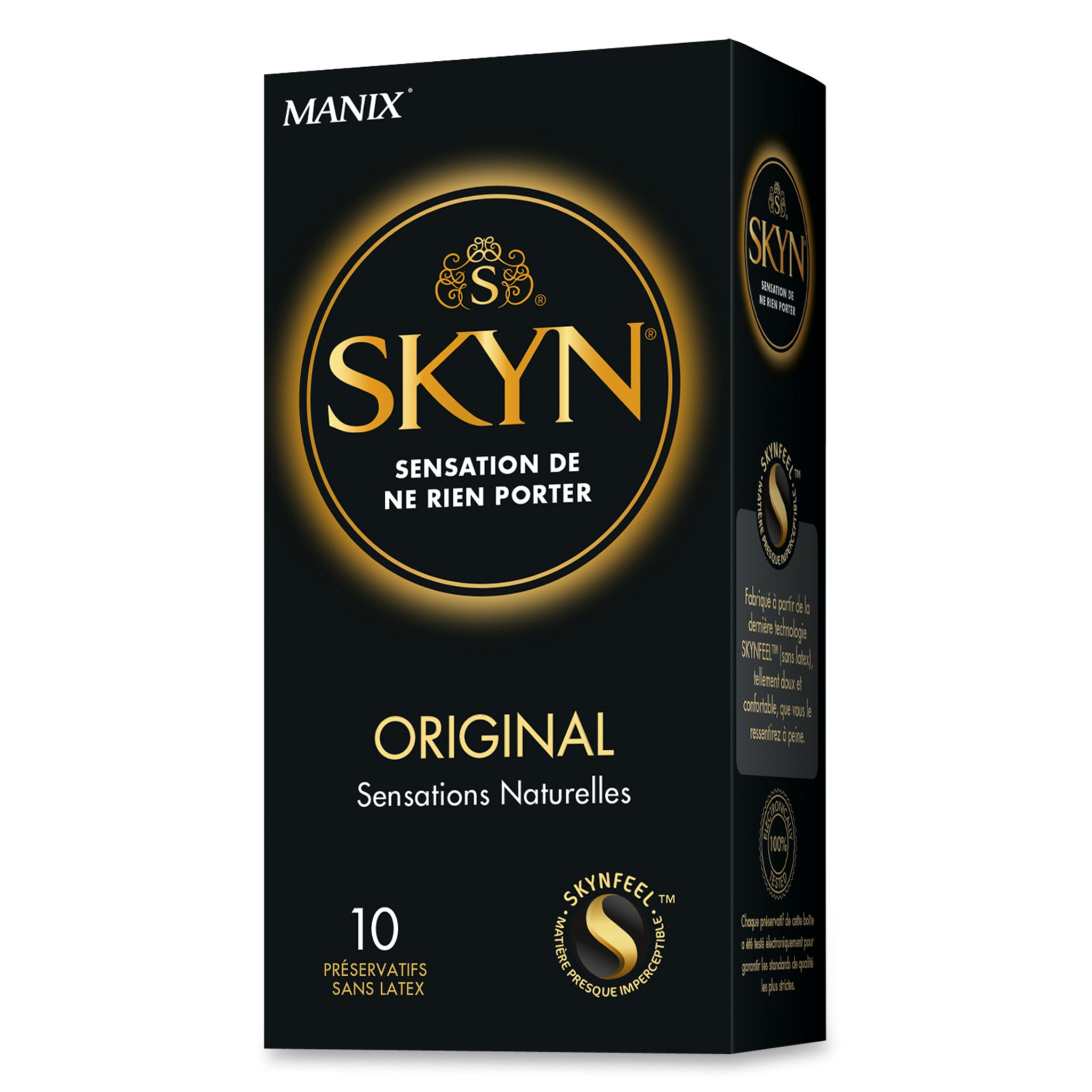 Voir la diapositive 2 : MANIX Skyn préservatifs sans latex sensations naturelles 10 préservatifs