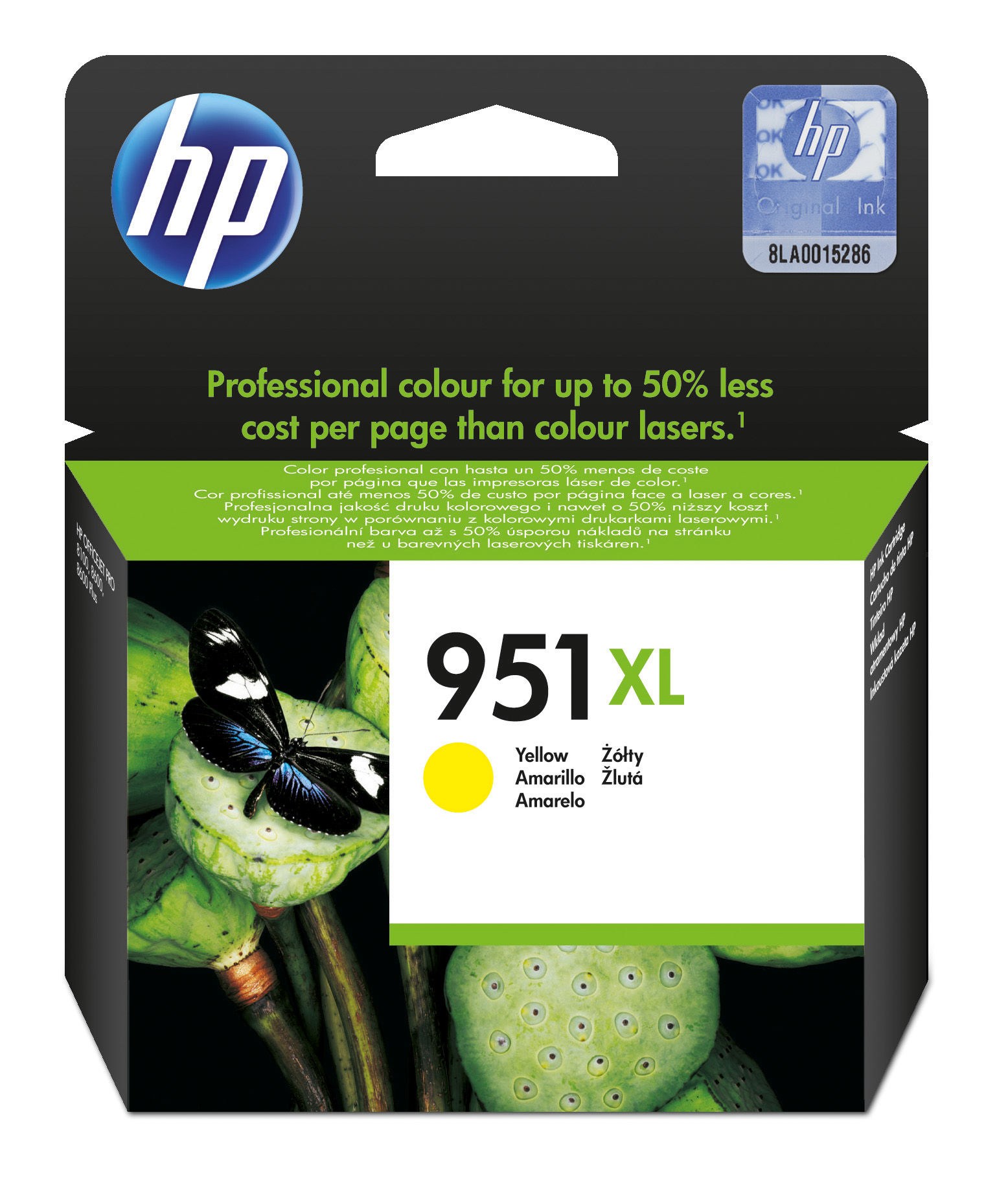 Voir la diapositive 3 : HP Cartouche d'Encre HP 951XL Jaune grande capacité Authentique (CN048AE)