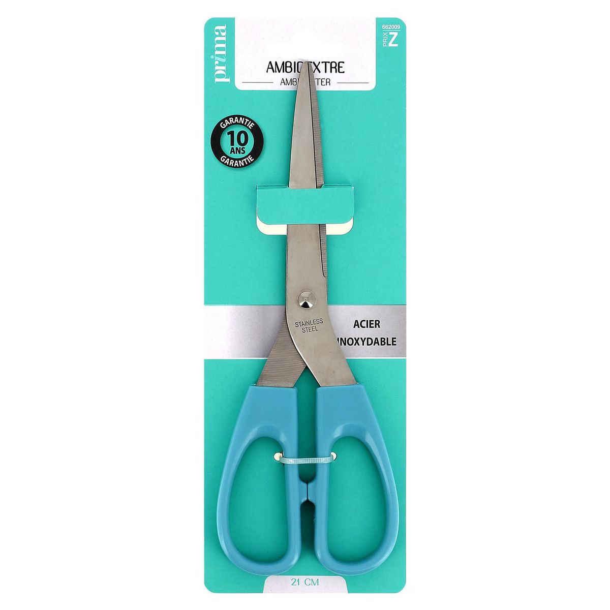 PRIMA Ciseaux ambidextre acier inoxydable 21cm x1