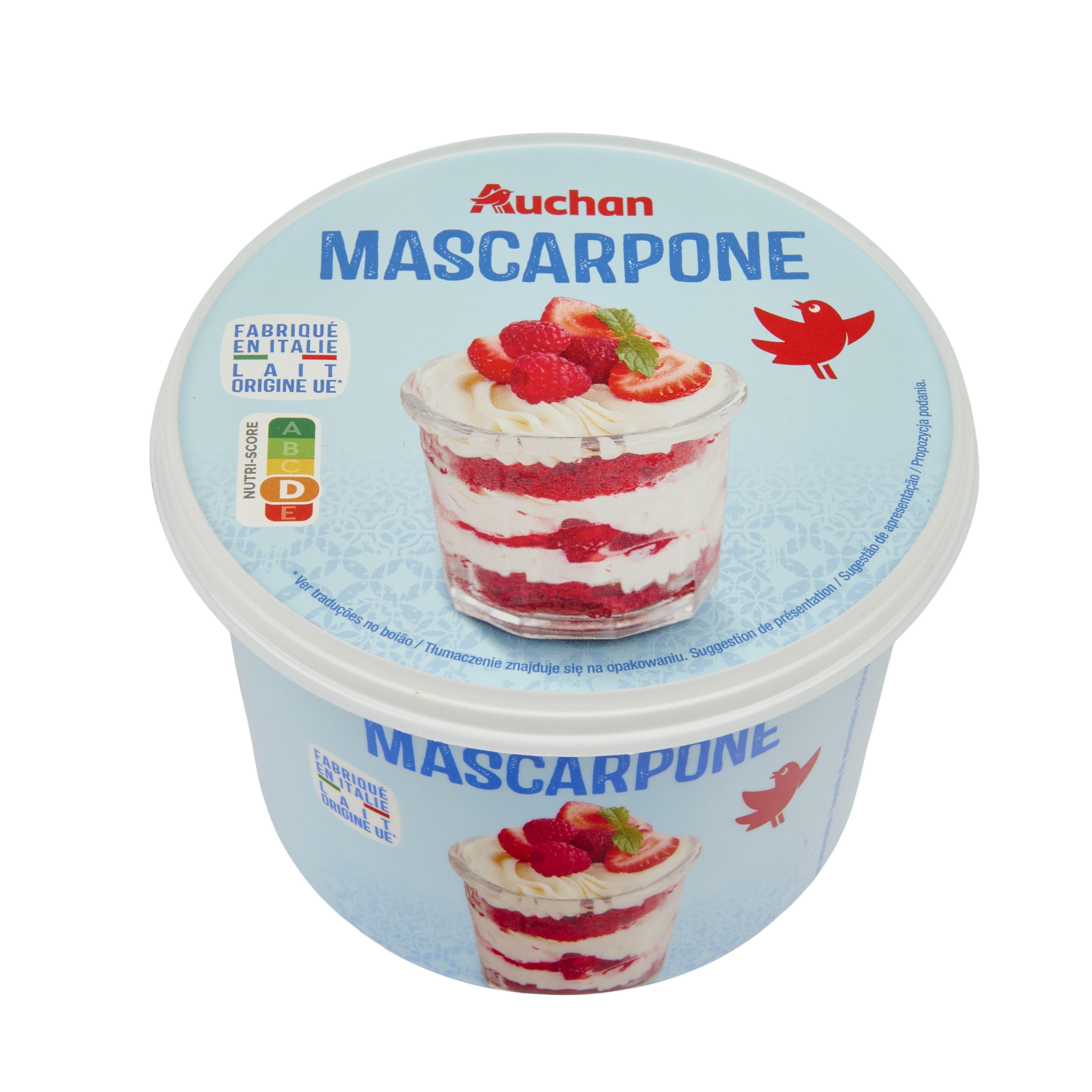 Voir la diapositive 3 : AUCHAN Mascarpone 500g
