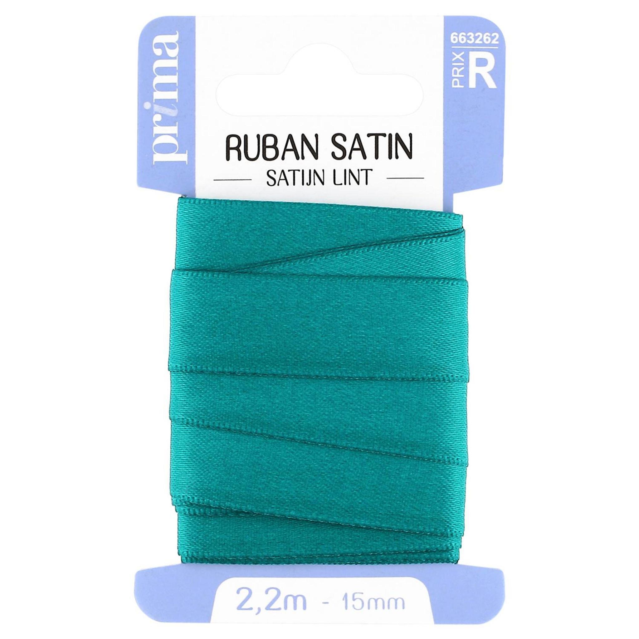 Voir la diapositive 2 : PRIMA Ruban satin assortiment foncé 2.2m x 15mm x1