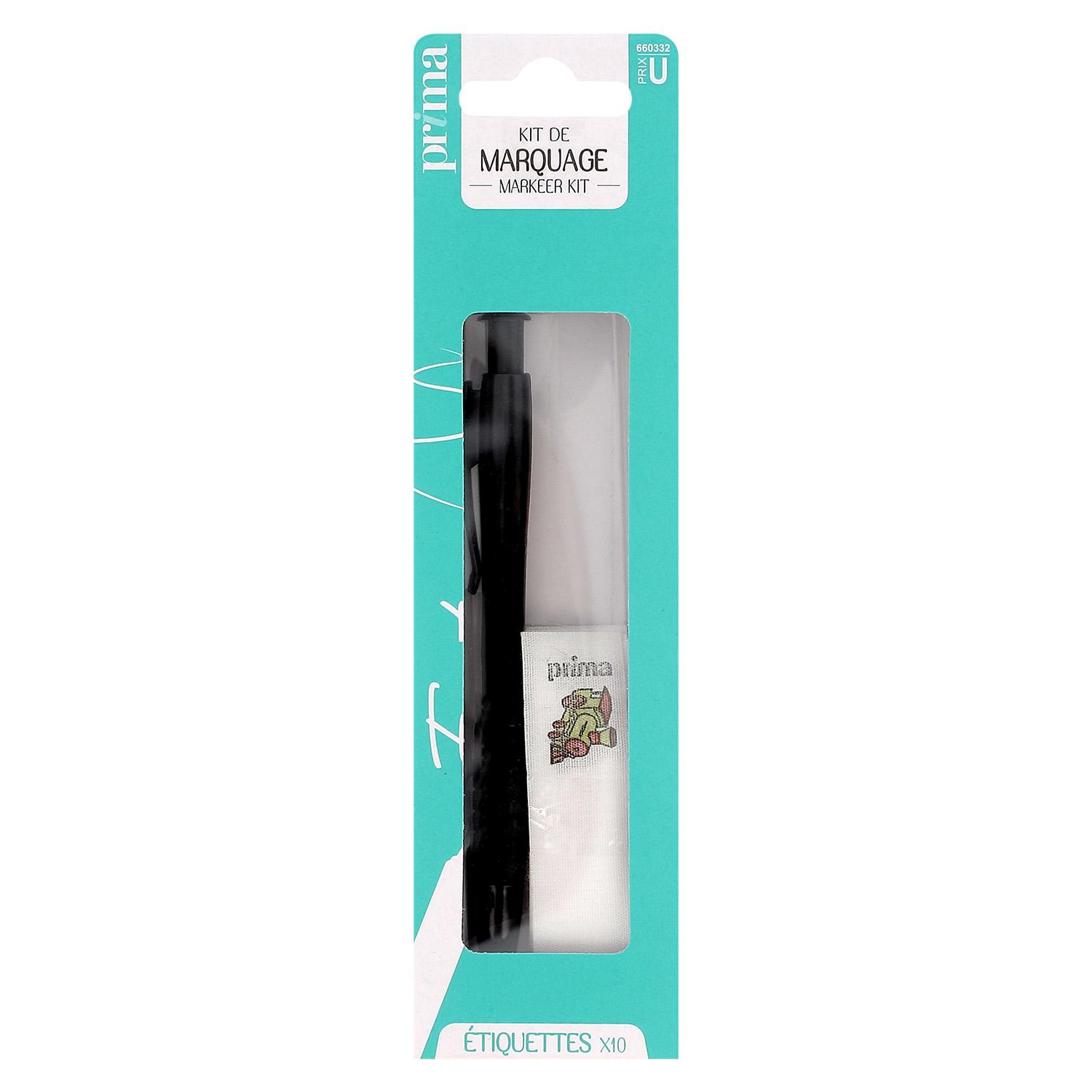Voir la diapositive 3 : PRIMA Kit de marquage et stylo 10 étiquettes + stylo