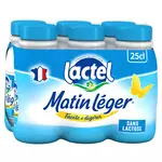 LACTEL Matin léger Lait facile à digérer sans lactose 6x25cl