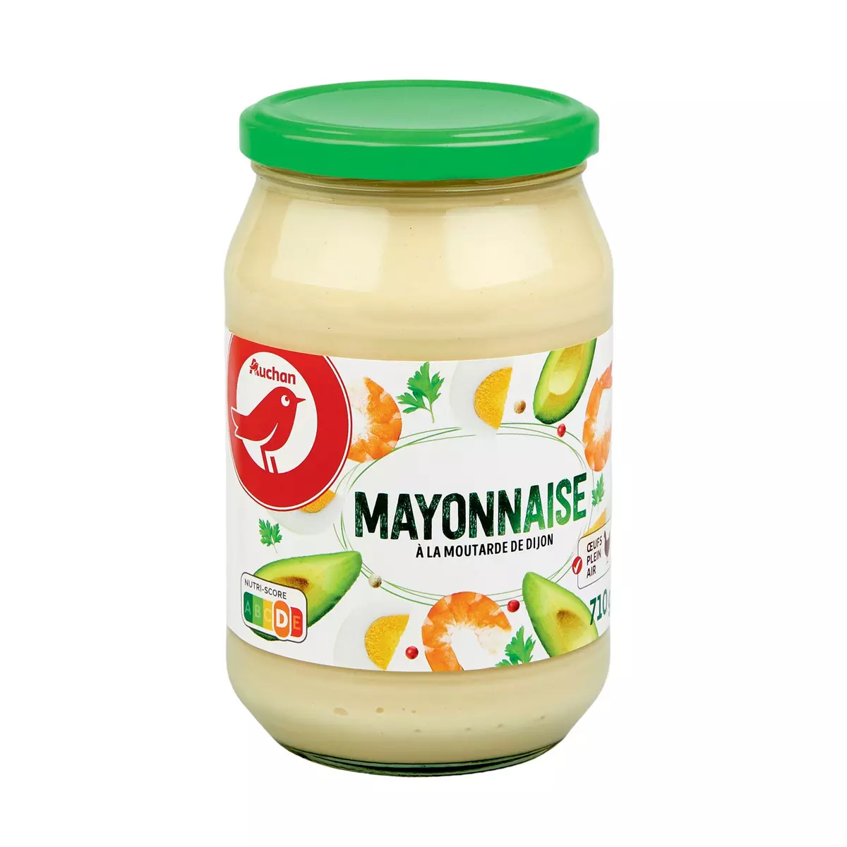 AUCHAN Mayonnaise à la moutarde de Dijon bocal 710g