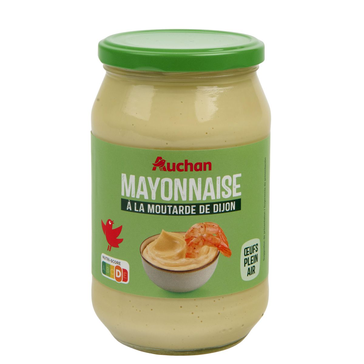AUCHAN Mayonnaise à la moutarde de Dijon bocal 710g
