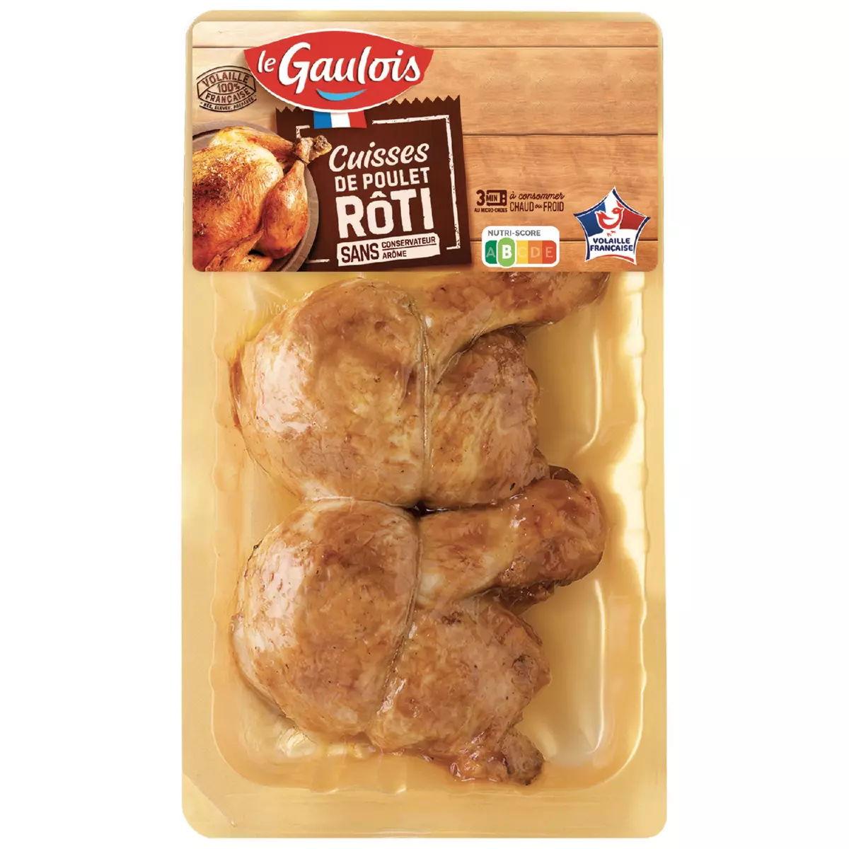 LE GAULOIS Cuisses de poulet rôti 2 pièces 360g