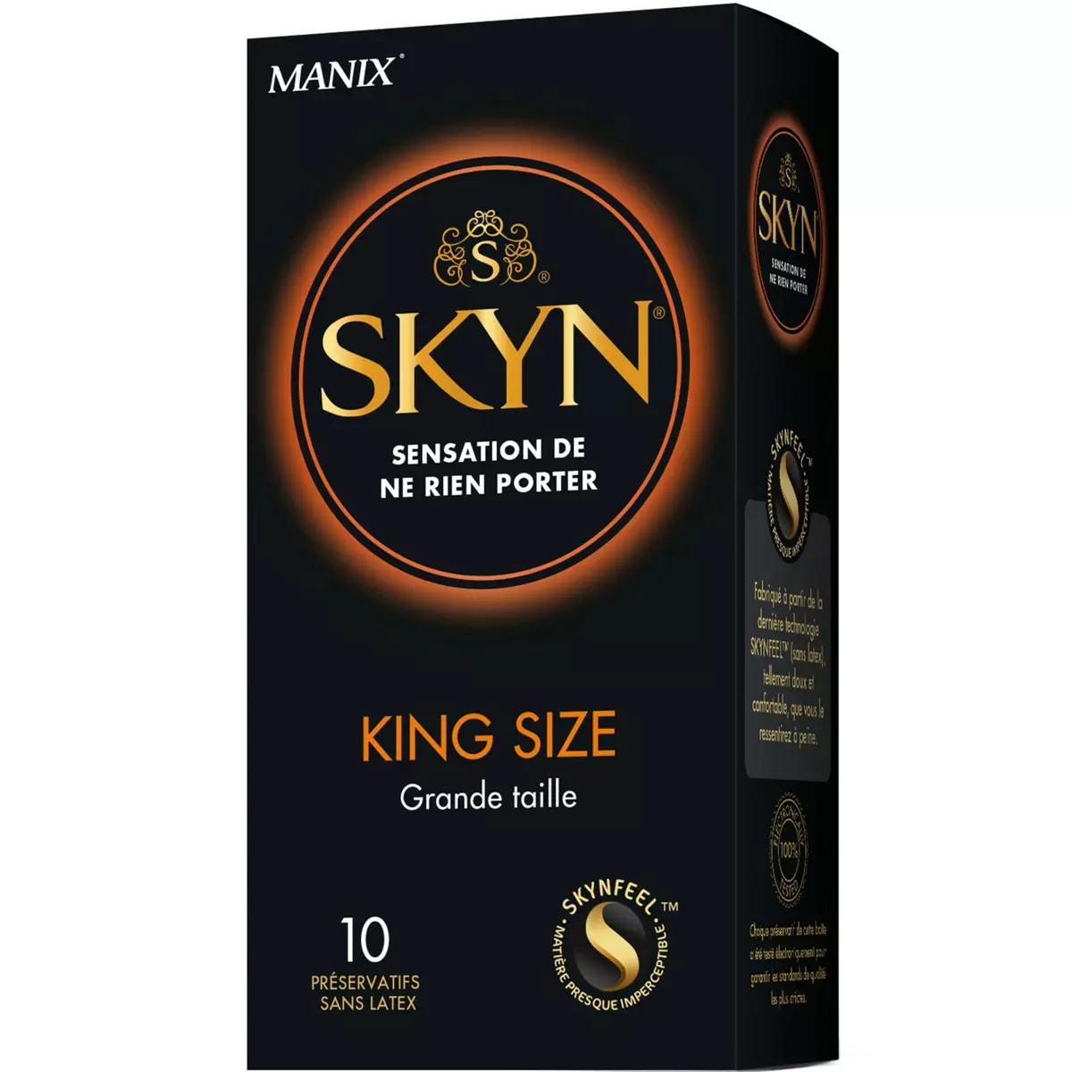 MANIX Skyn préservatifs sans latex grande taille 10 préservatifs