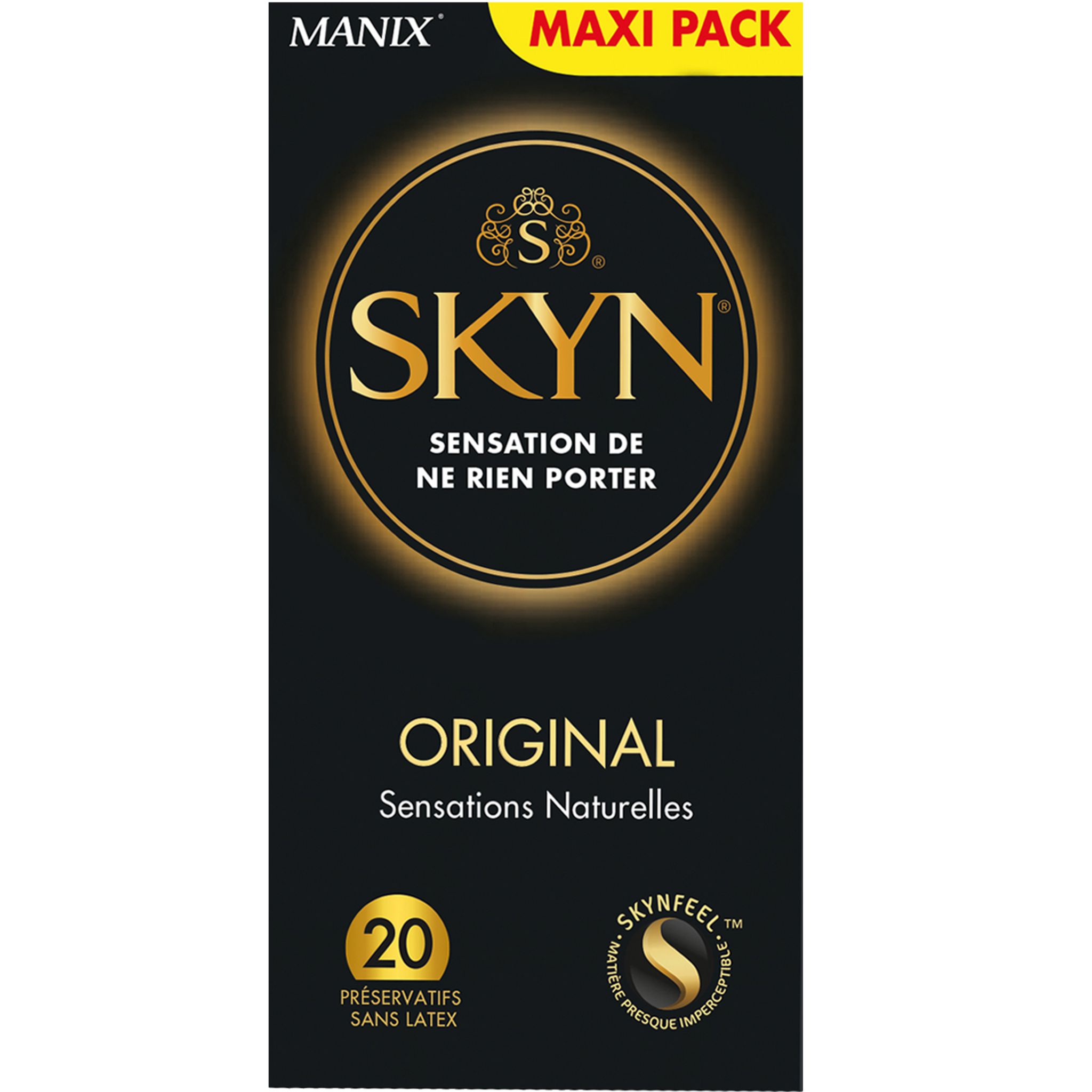 Voir la diapositive 2 : MANIX Skyn préservatifs sans latex sensations naturelles 20 préservatifs