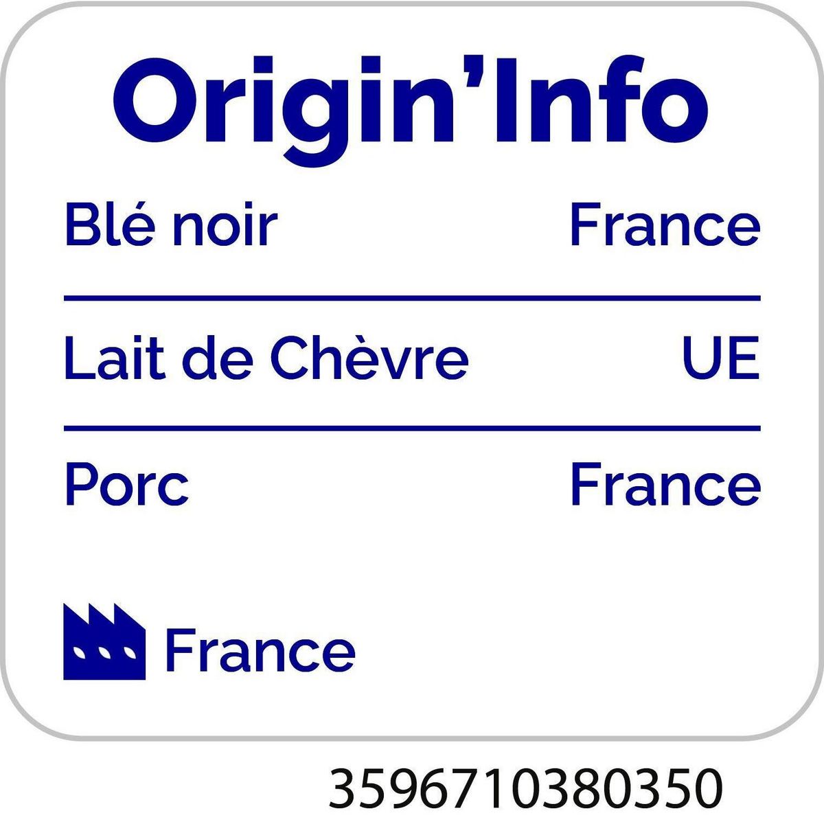 AUCHAN TERROIR Galette bretonne aux chèvre et lardons 2 pièces 280g