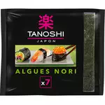 TANOSHI Algues nori grillées pour sushis et makis en sachet 7 feuilles 17,5g