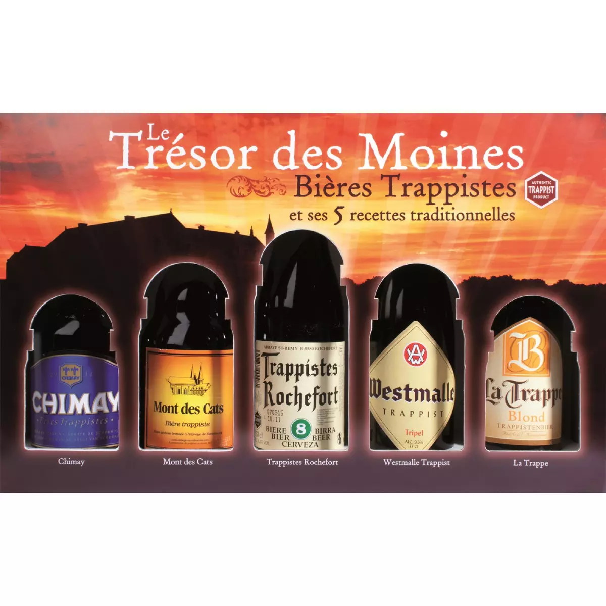 LE TRESOR DES MOINES Coffret bières Trésor des Moines 8.36% 5x33cl