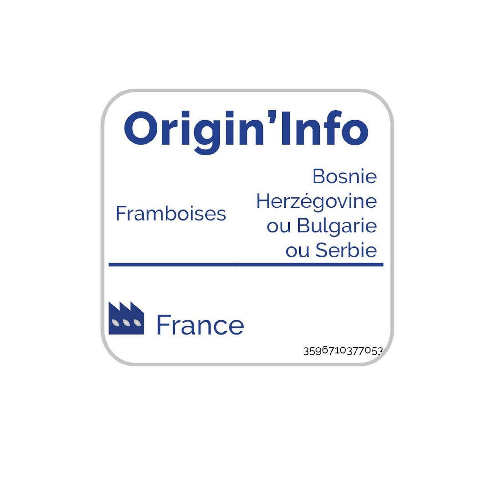 Voir la diapositive 2 : AUCHAN Coulis de framboise 4 sachets 200g