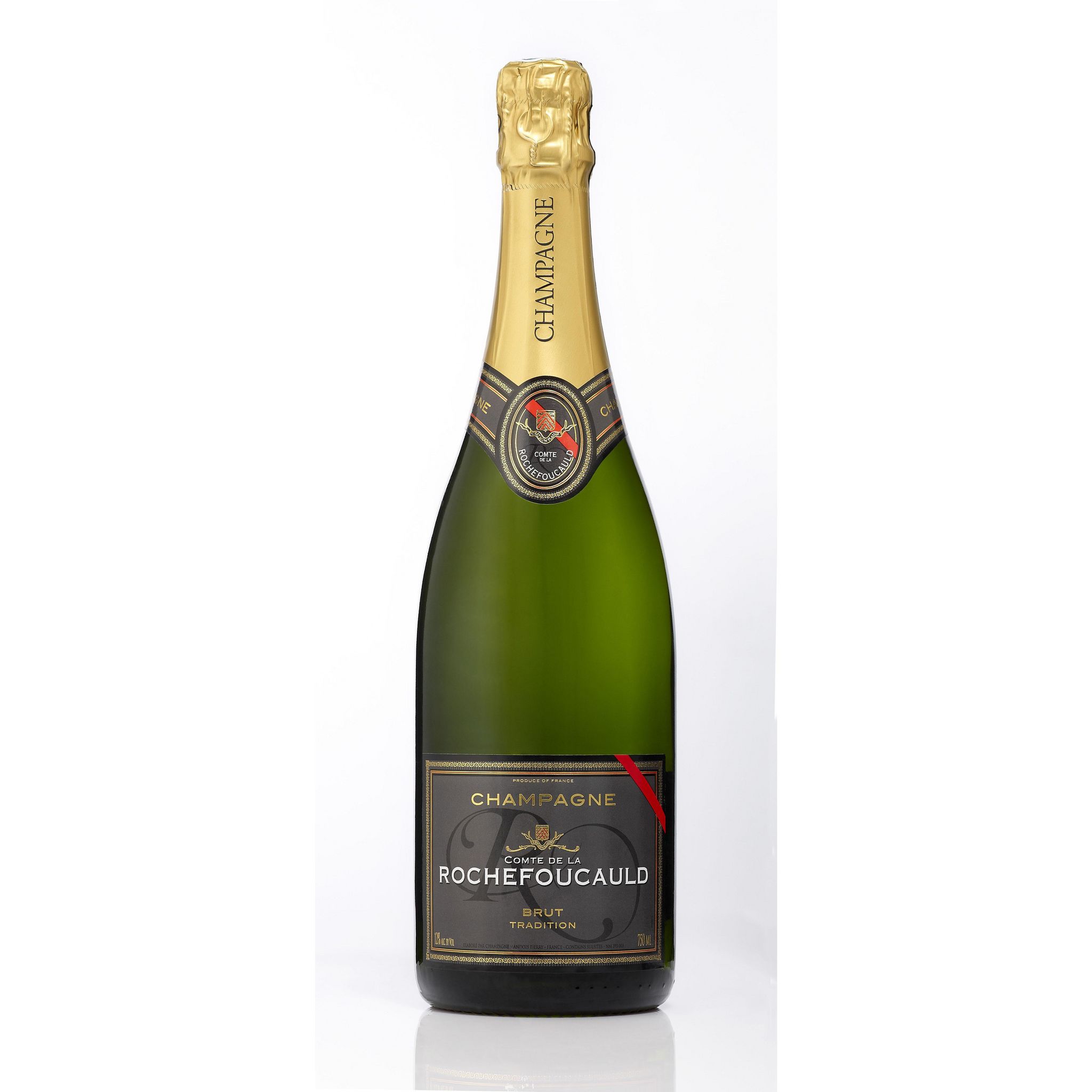 Voir la diapositive 2 : Champagne brut tradition Comte de la Rochefoucauld 75cl