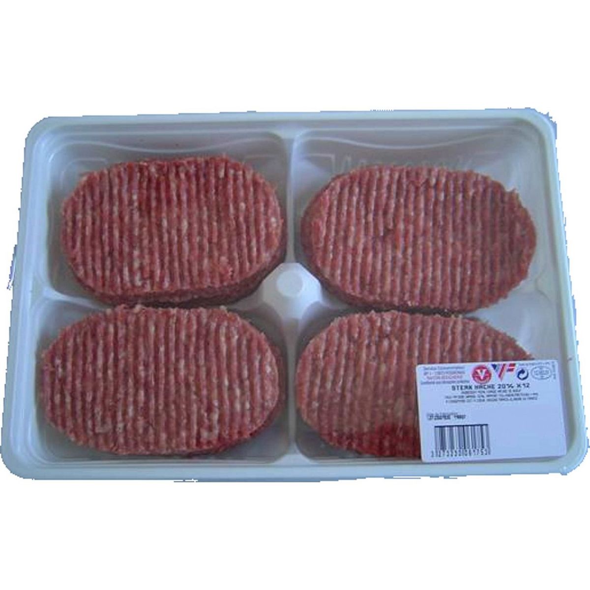 Steack haché 20%mg 12x100g