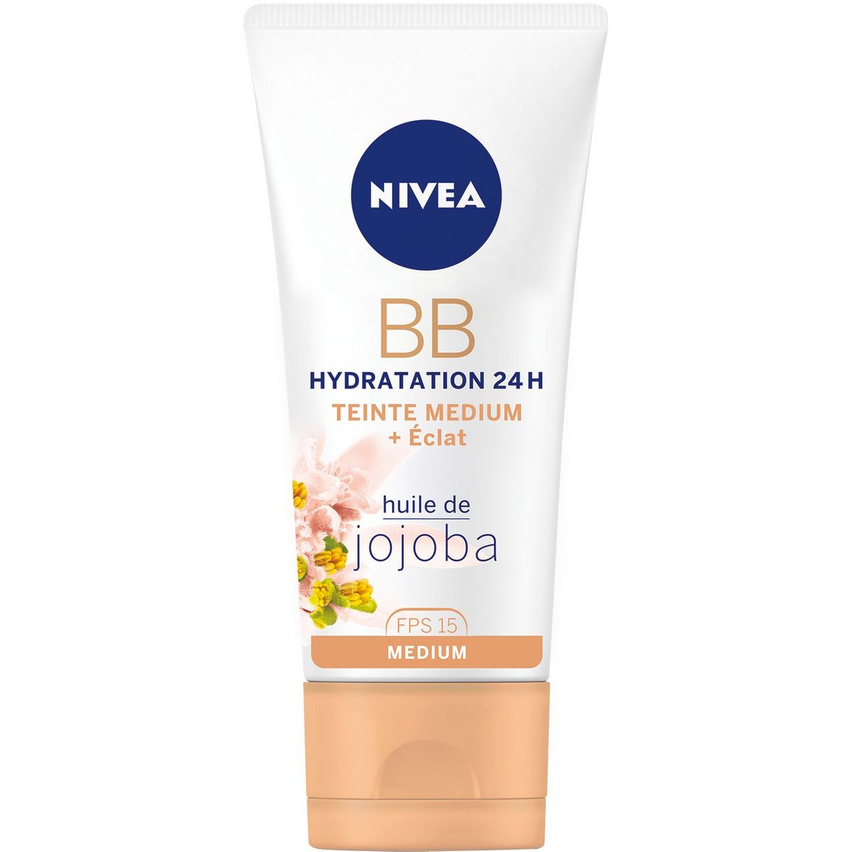 NIVEA BB crème hydratation 24h huile de jojoba teinte medium 50ml