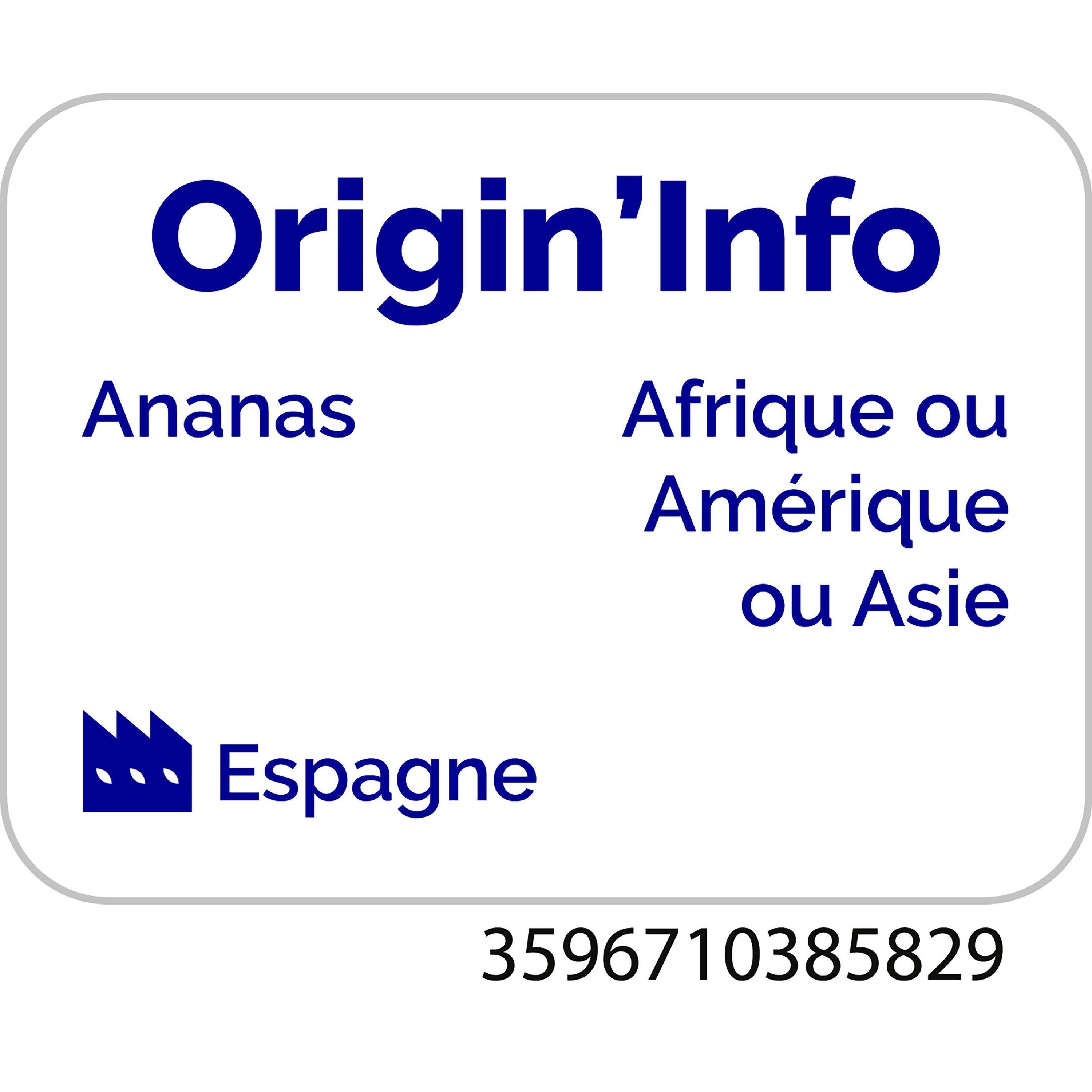 Voir la diapositive 2 : AUCHAN Jus d'ananas en briquette 20cl
