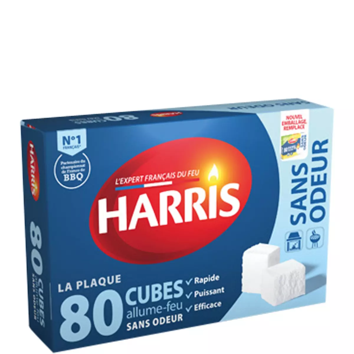 HARRIS Allume-feu en cubes sans odeur 80 cubes