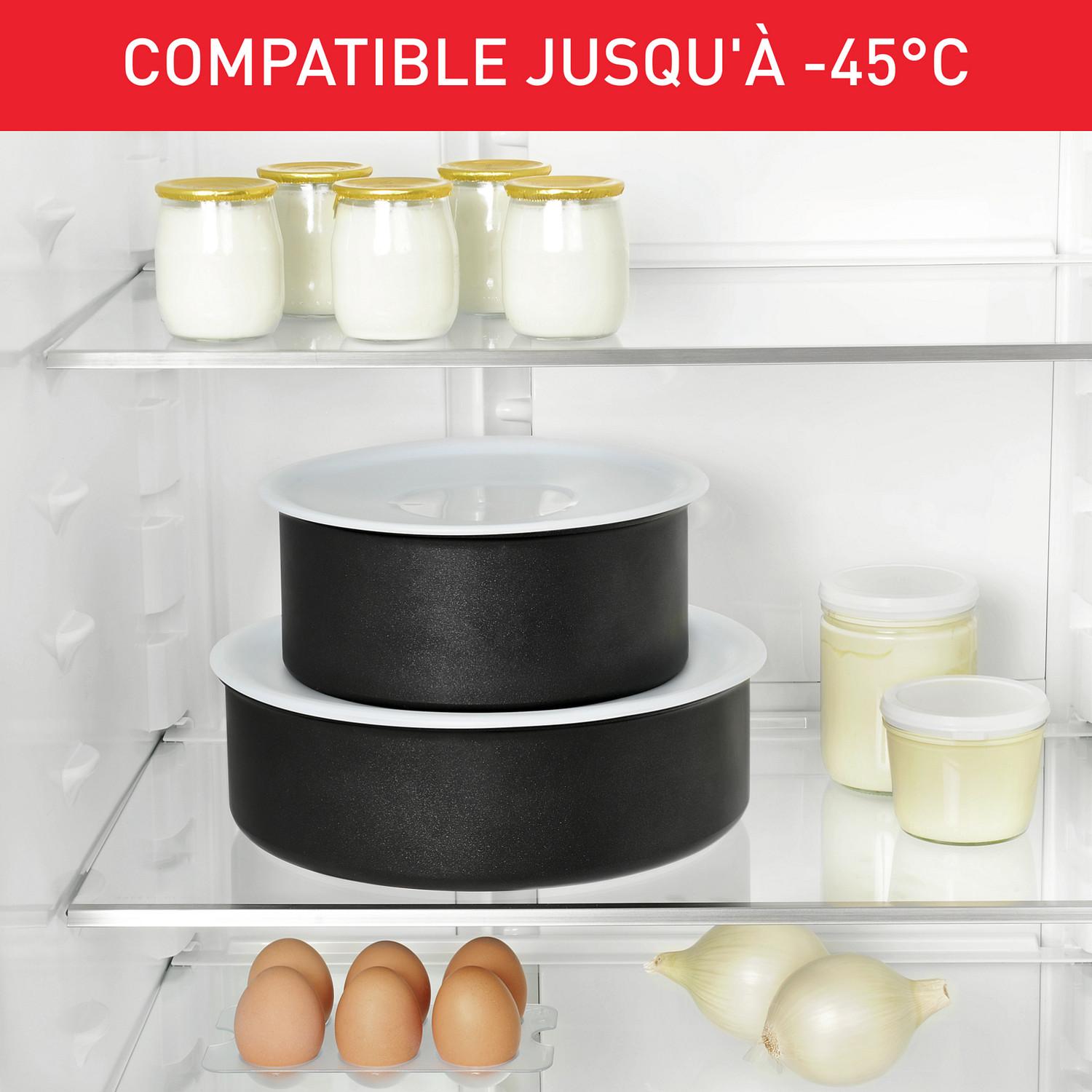 Voir la diapositive 3 : TEFAL 3 couvercles conservation INGENIO 16/18/20 cm plastique