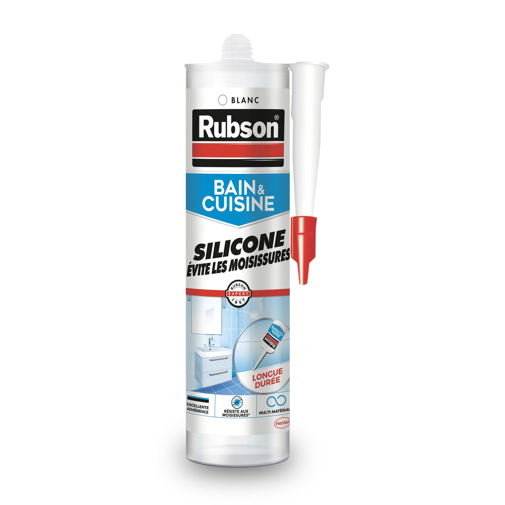 RUBSON Silicone b&c blanc cartouche 280ml