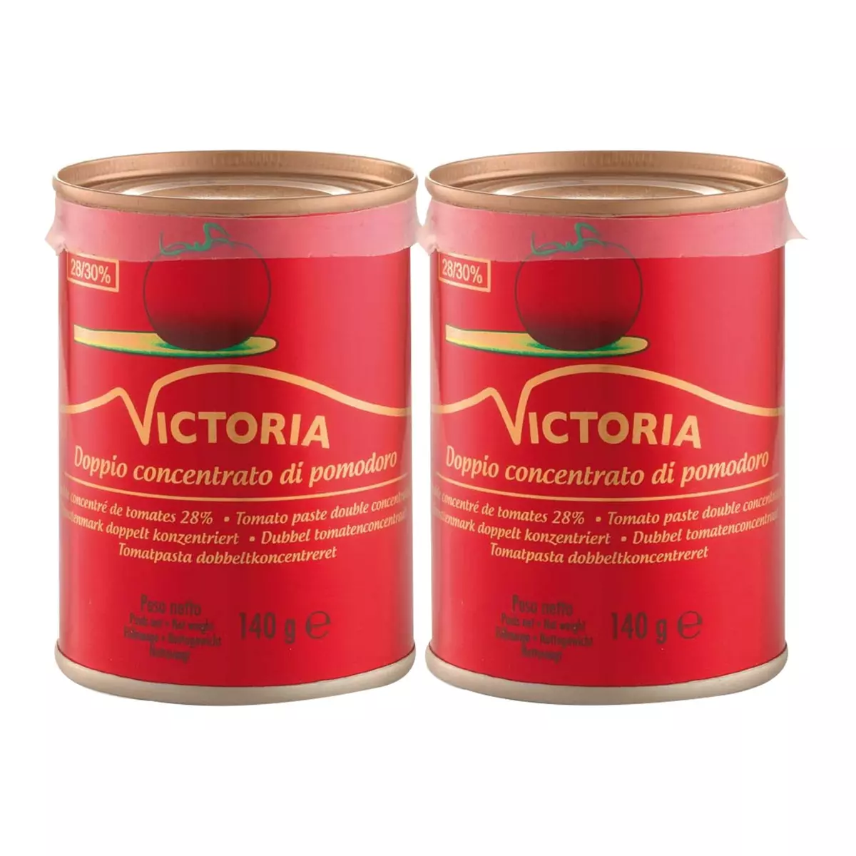 VICTORIA Double concentré de tomates 2x140g