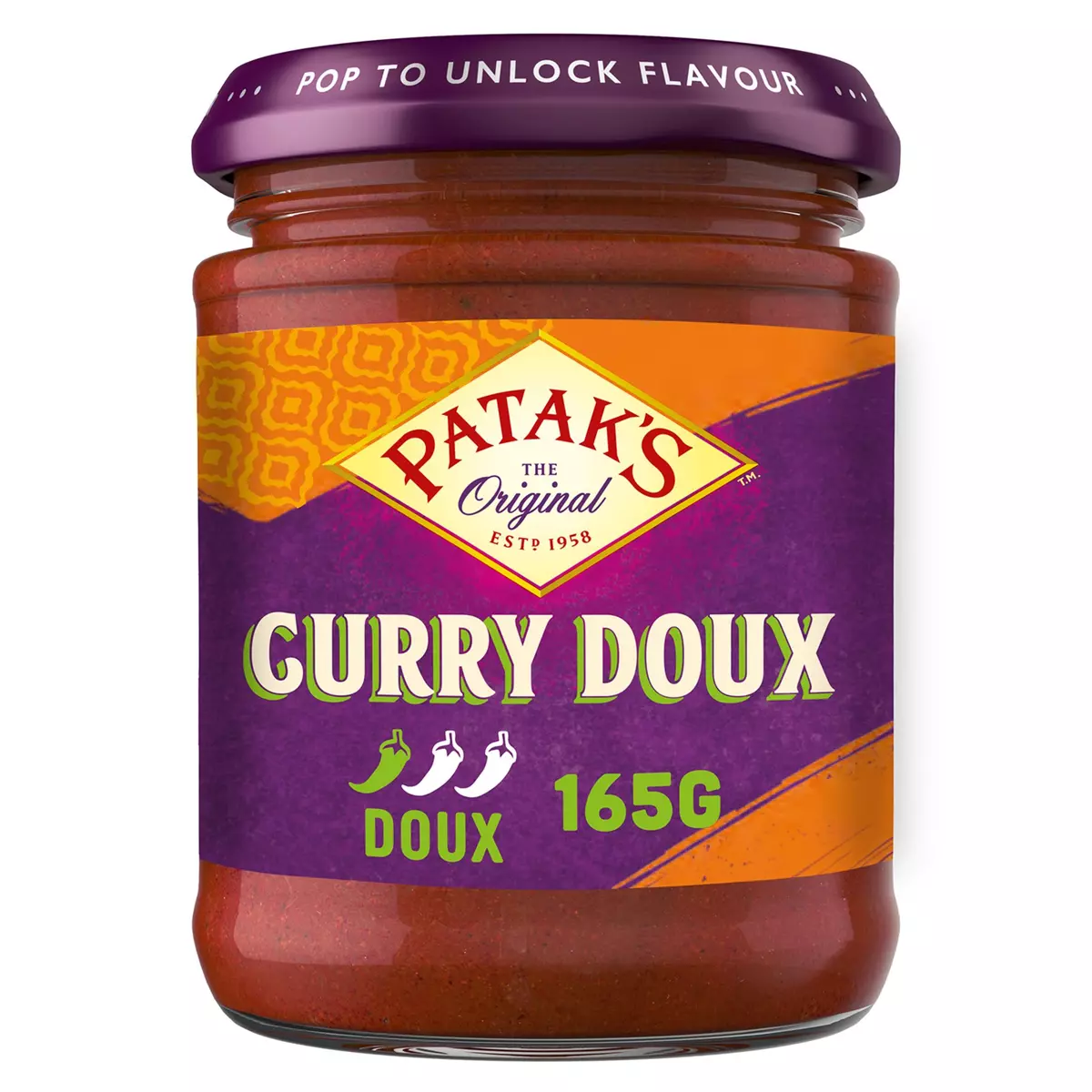 PATAK'S Pâte de curry doux 165g