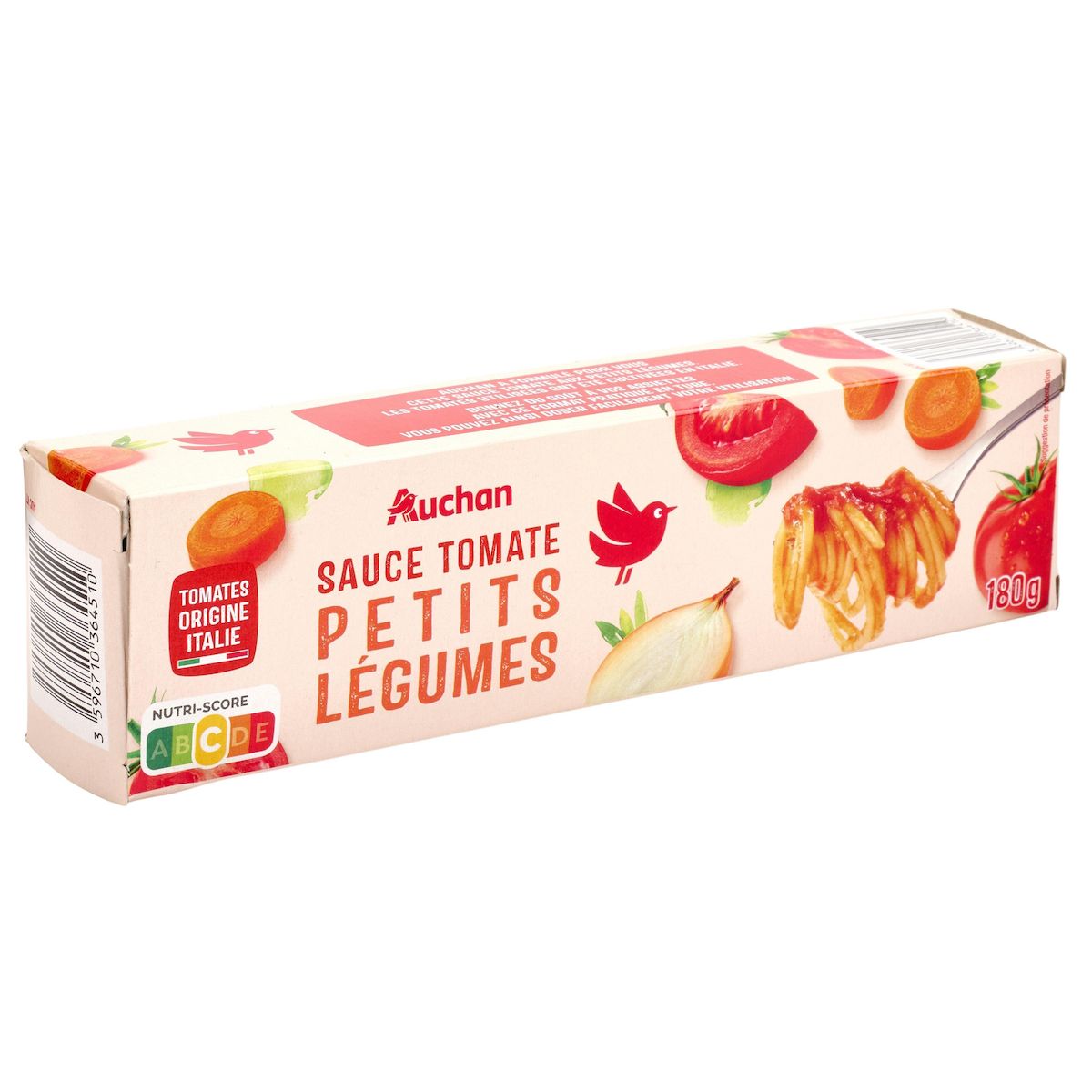 AUCHAN Sauce tomate aux petits légumes en tube 180g
