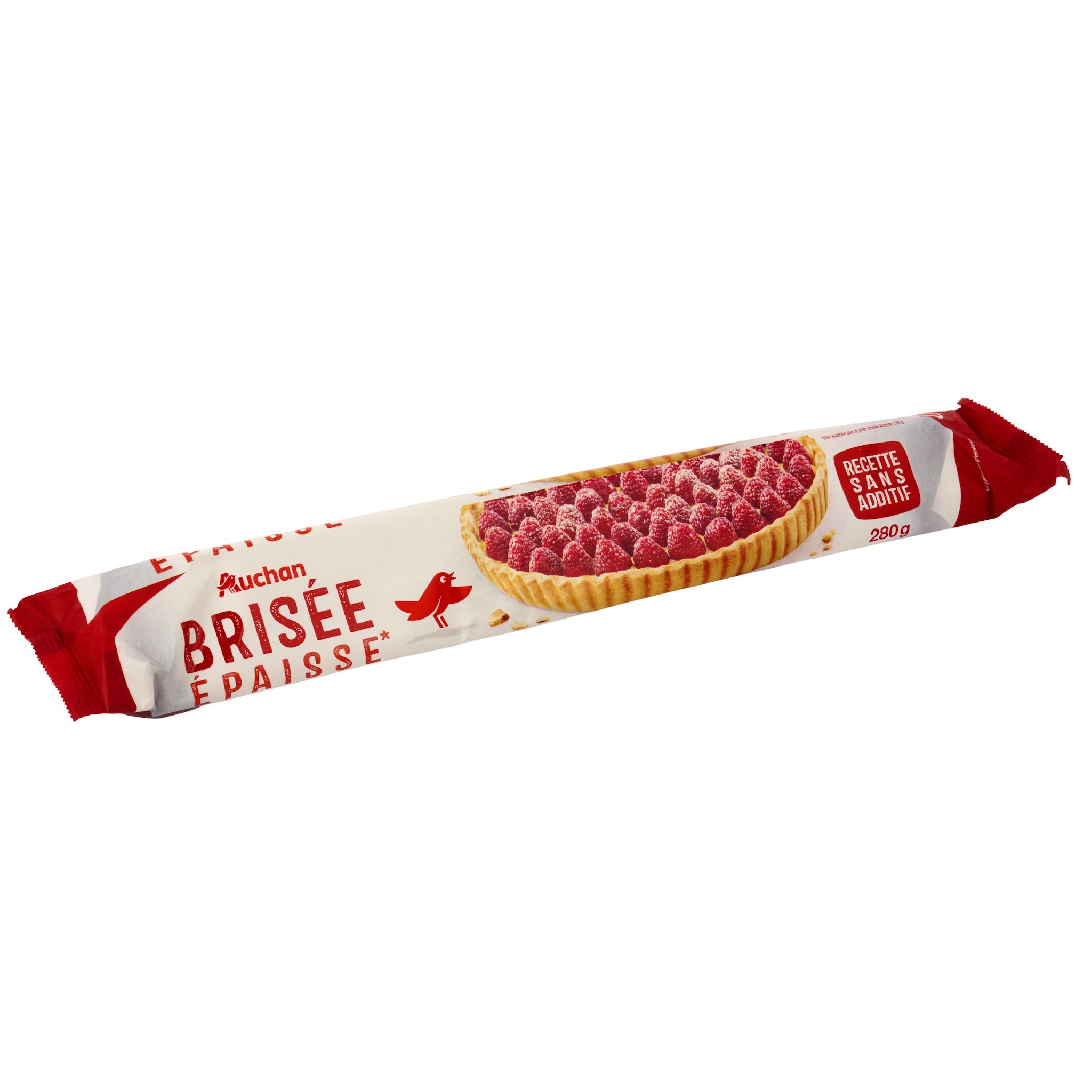 Voir la diapositive 2 : AUCHAN Pâte brisée épaisse 280g
