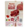 Voir la diapositive 2 : AUCHAN Rôti de Boeuf 4 tranches 100g