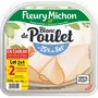 FLEURY MICHON Blanc de poulet -25% de sel avec boîte fraîcheur offerte  2x4 tranches +2 tranches offertes 400g
