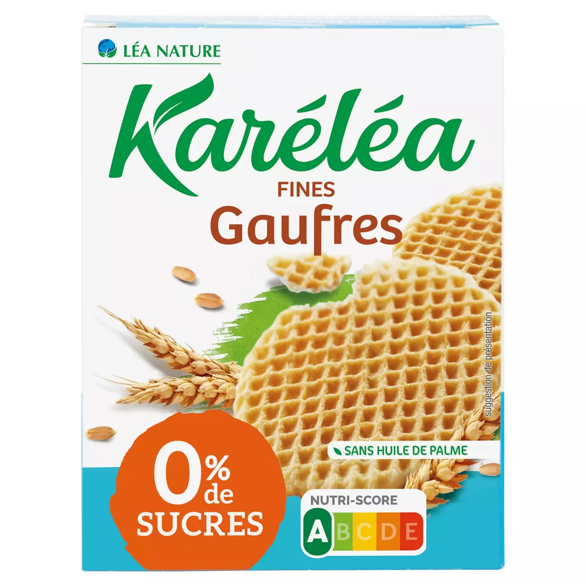 KARELEA Fines gaufres nature sans sucres 140g