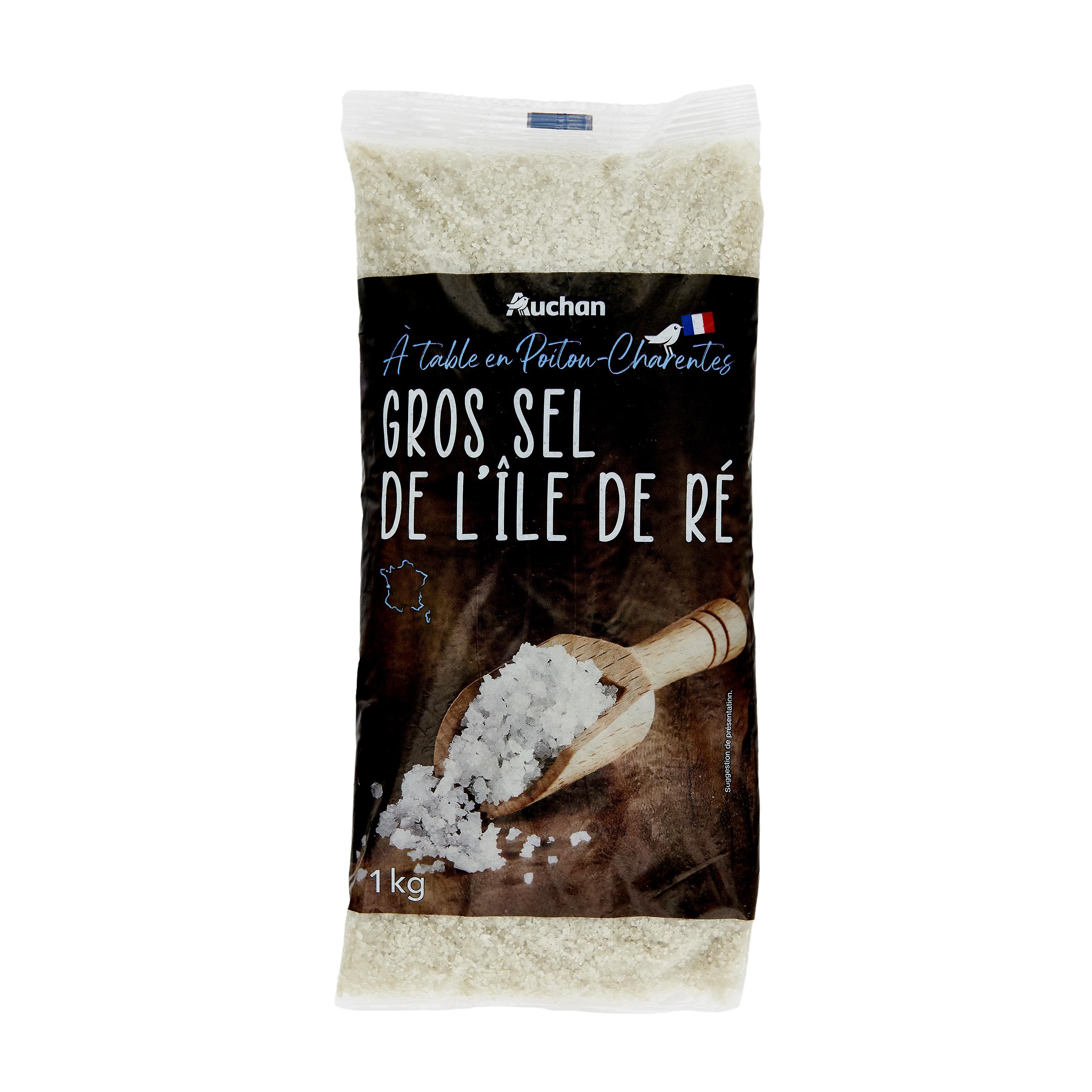Voir la diapositive 2 : AUCHAN TERROIR Gros sel de l'île de Ré 1kg