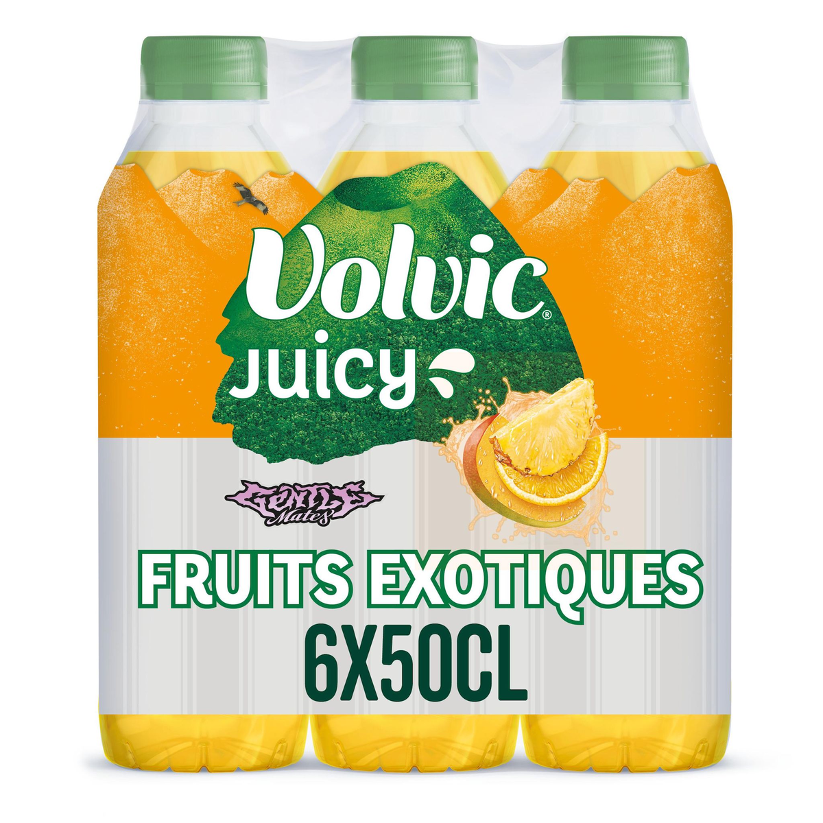 VOLVIC Boisson aromatisée Juicy au jus fruits exotiques bouteilles
