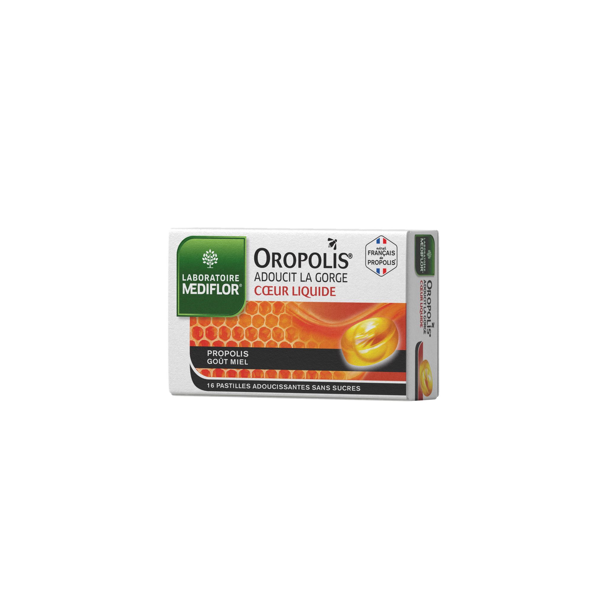 OROPOLIS Pastilles adoucissantes sans sucres propolis goût miel 16 ...