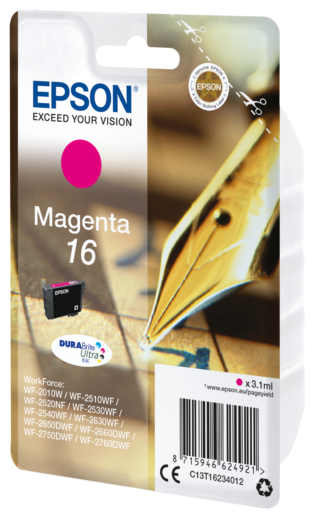 Voir la diapositive 3 : EPSON Cartouche 16 - Magenta