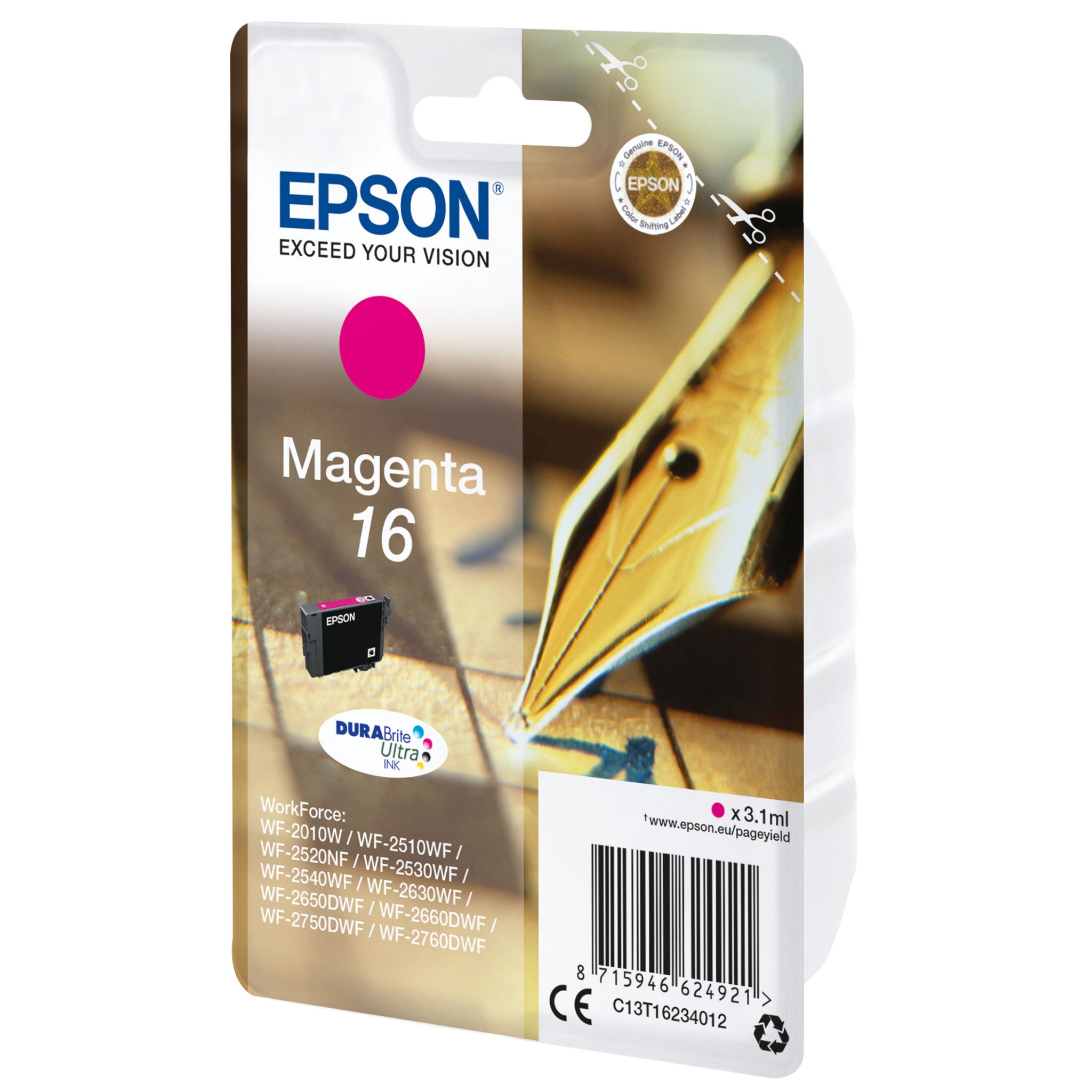 Voir la diapositive 3 : EPSON Cartouche 16 - Magenta