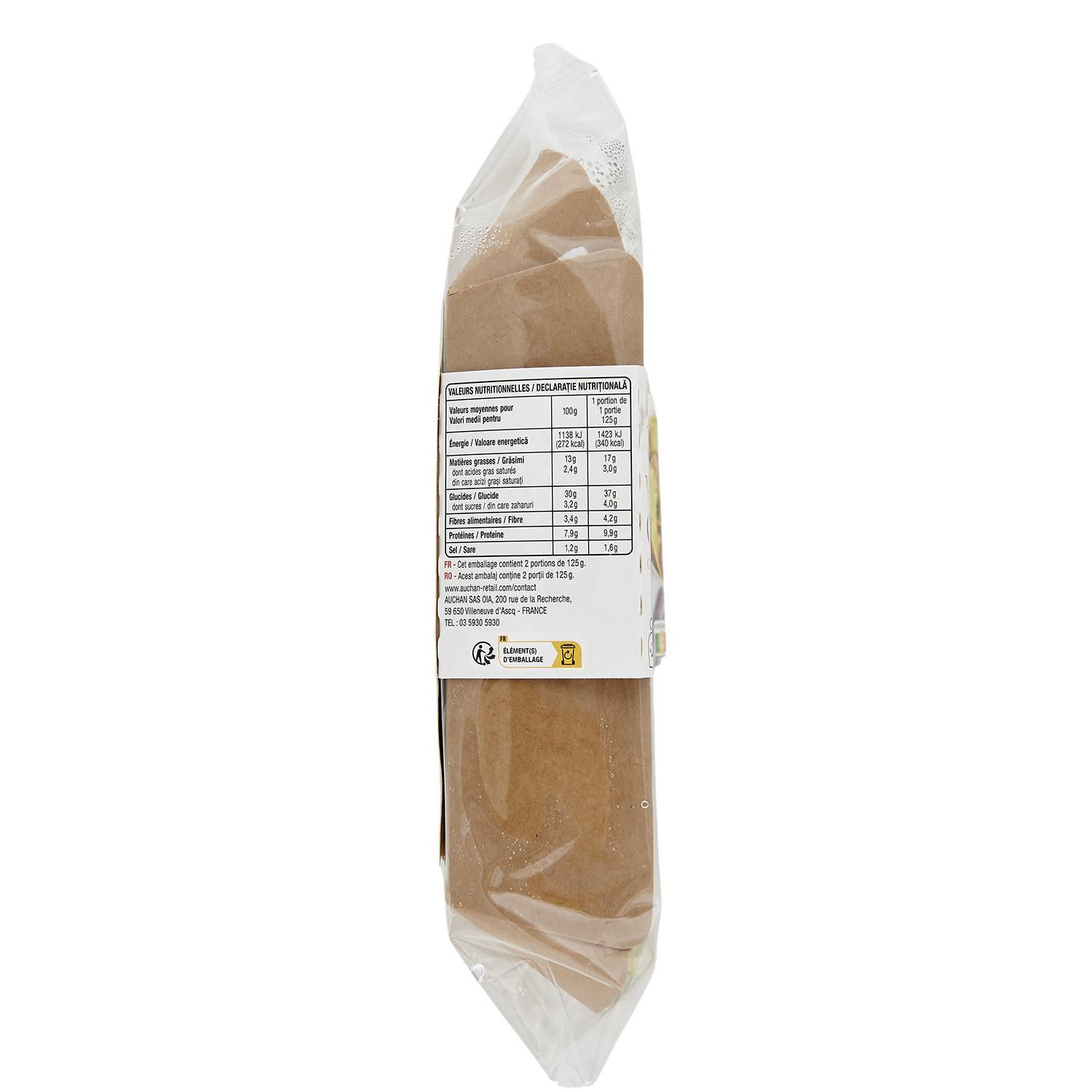 Voir la diapositive 4 : AUCHAN TAVOLA IN ITALIA Girasoli aux légumes grillés 2 parts 250g