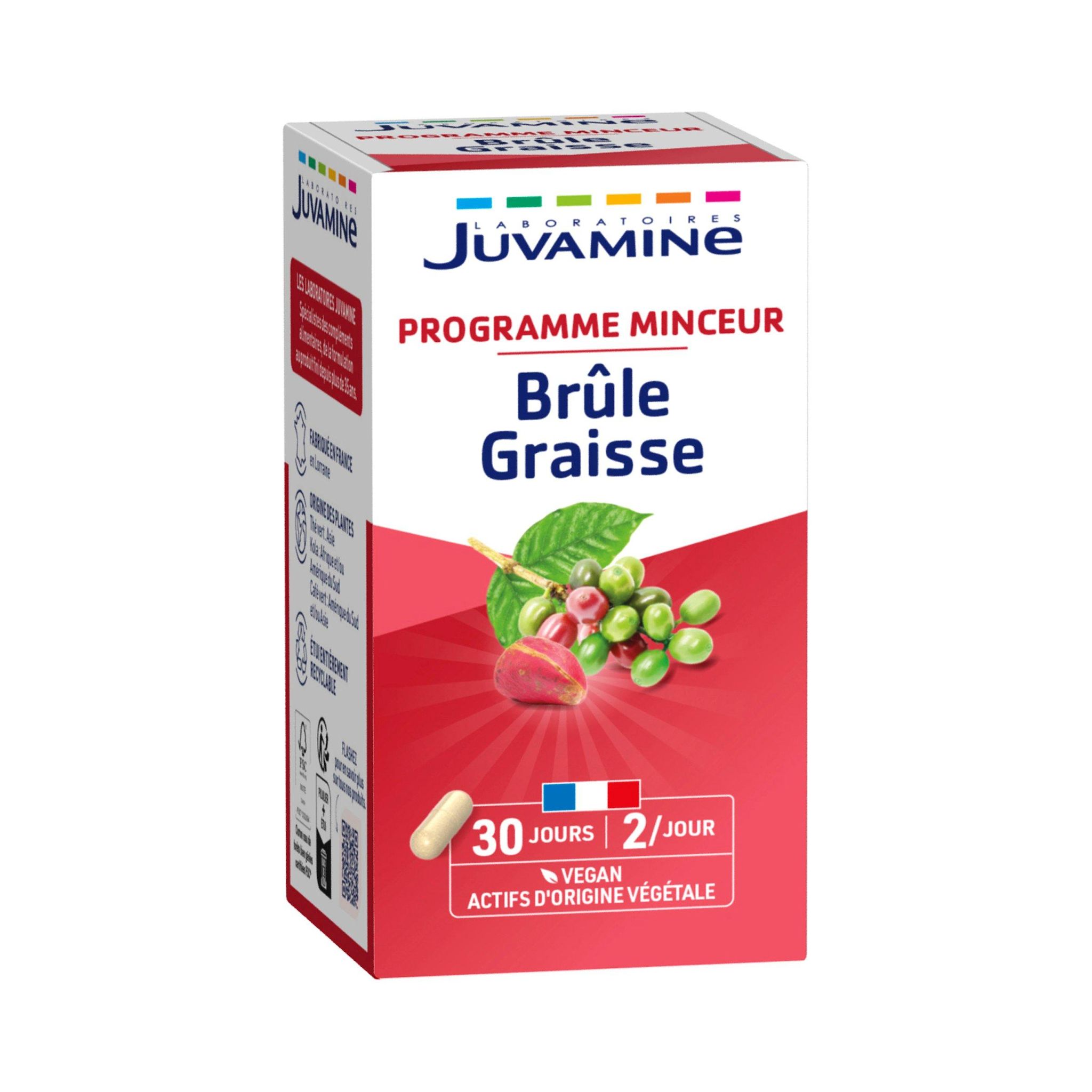 Voir la diapositive 2 : JUVAMINE Gélules brûle graisse 30 jours 60 gélules