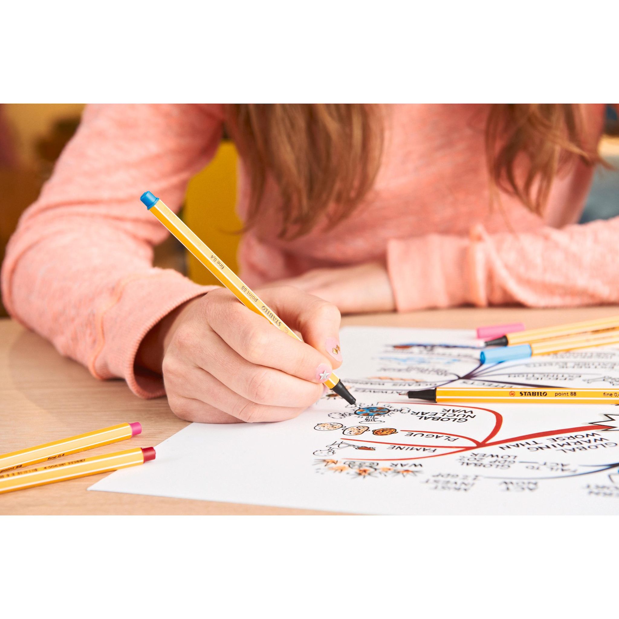 Voir la diapositive 3 : STABILO 3 feutres Point 88 Pointe fine 0.4mm - Noir