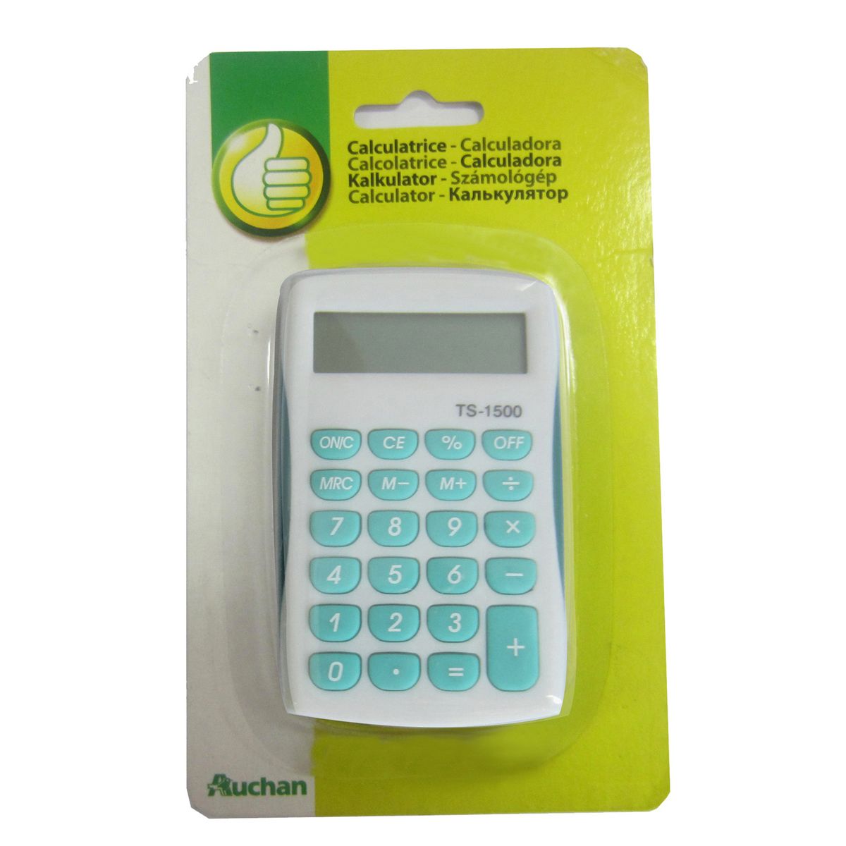 POUCE Calculatrice arithmétique 8 chiffres TS-1500 1 pièce