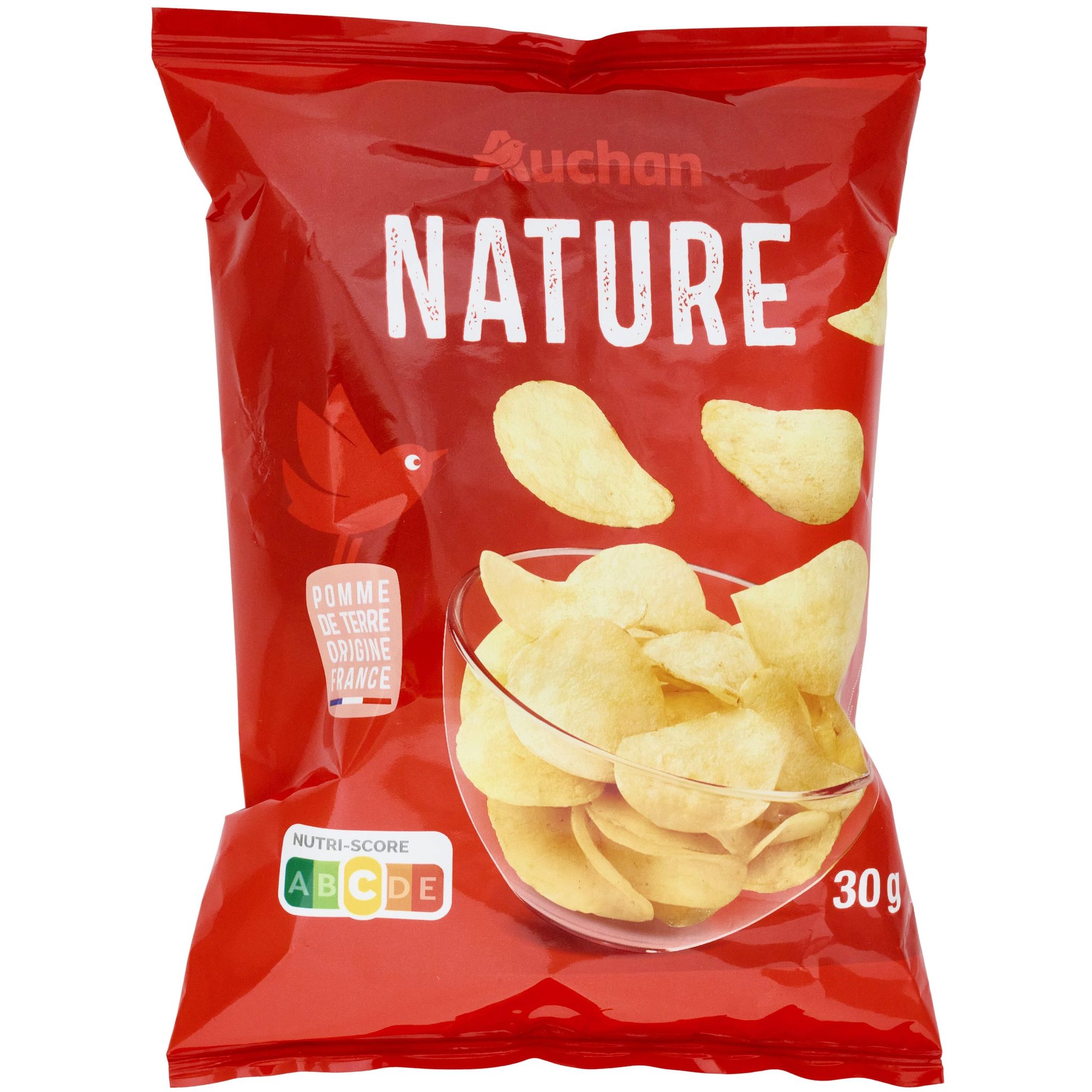 Voir la diapositive 1 : AUCHAN Chips nature 30g