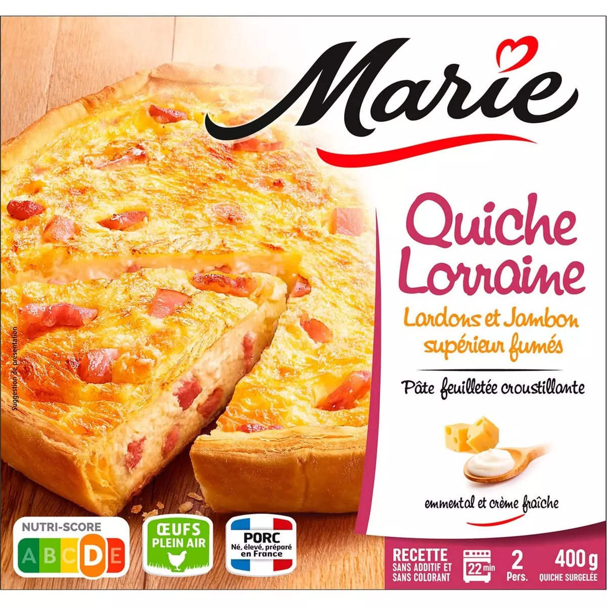 MARIE Quiche Lorraine 400g