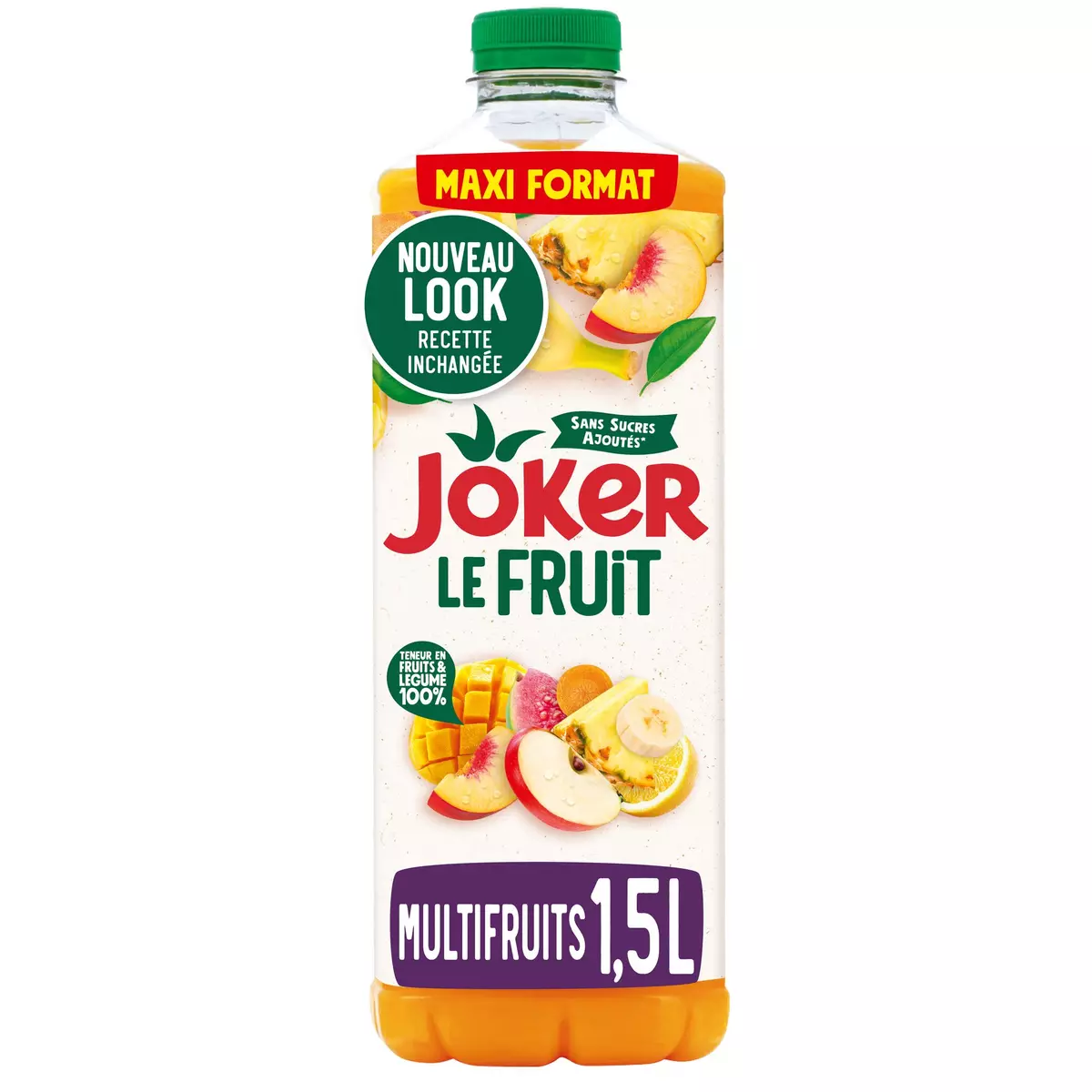 JOKER Jus multifruits Le Fruit sans sucres ajoutés 1,5l