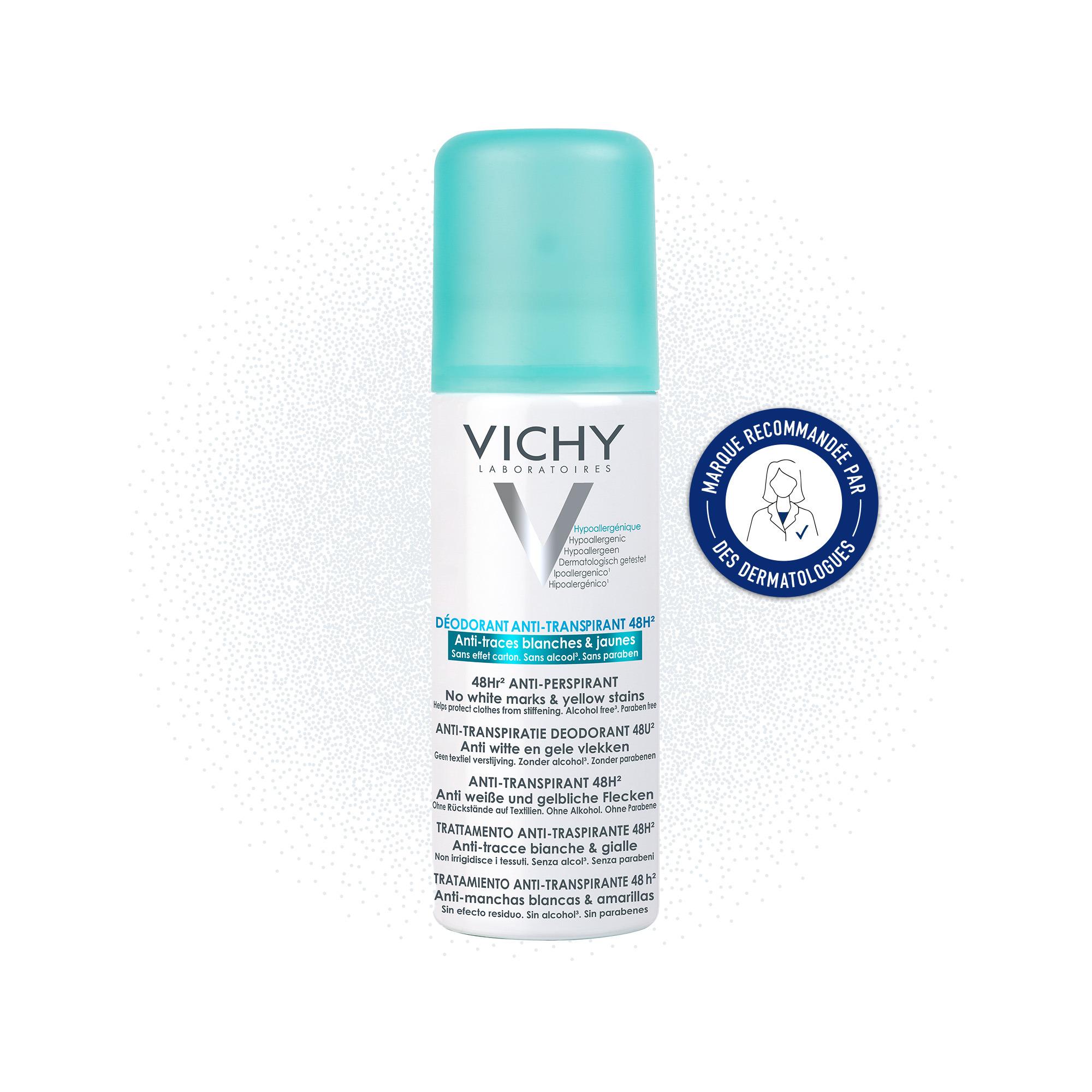 Voir la diapositive 2 : VICHY Déodorant anti transpirant 48h 125ml