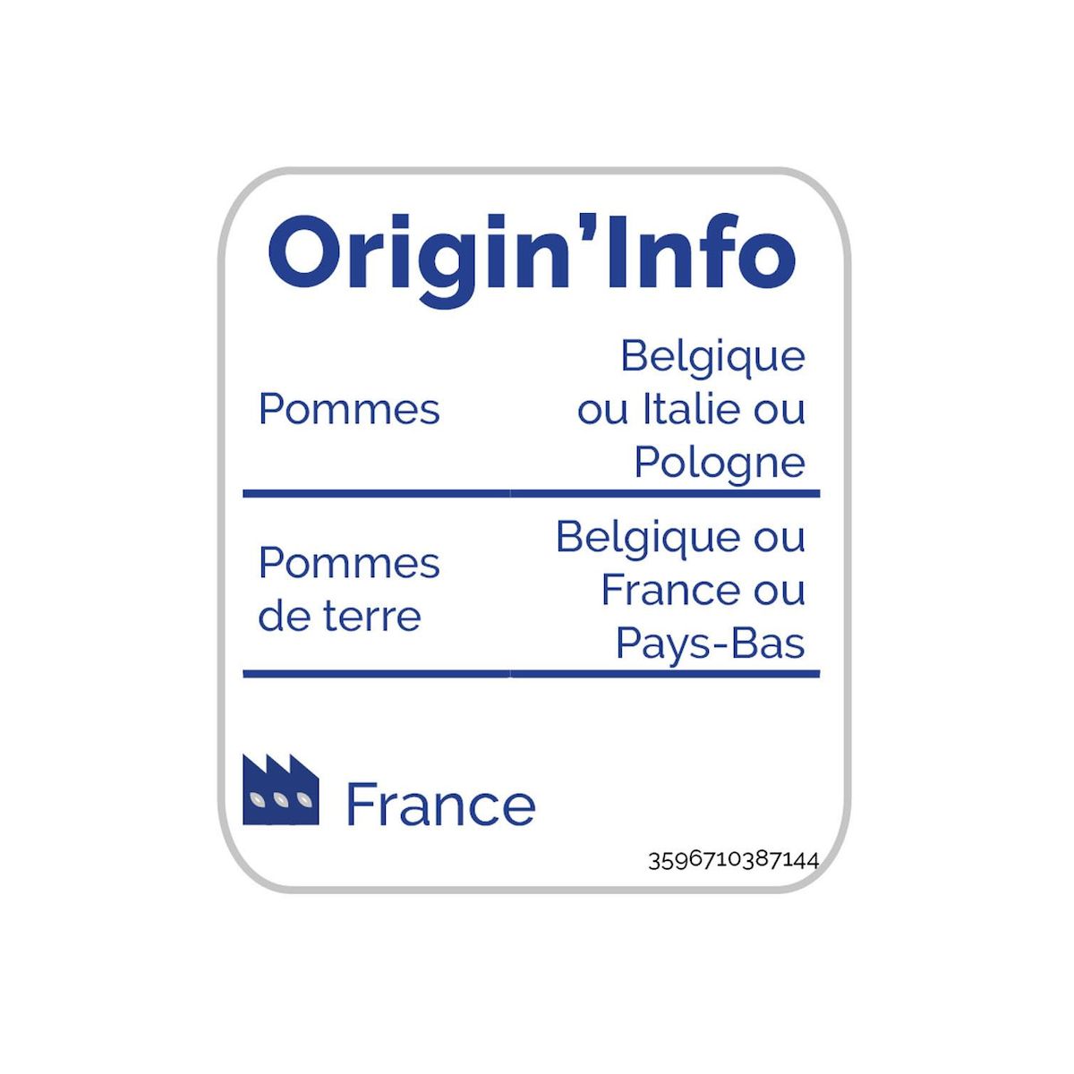 AUCHAN Poêlée normande aux légumes 5 portions 750g