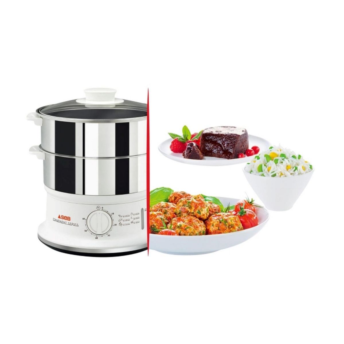 SEB Cuiseur vapeur série Convenient &nbsp; VC145100, 980 W