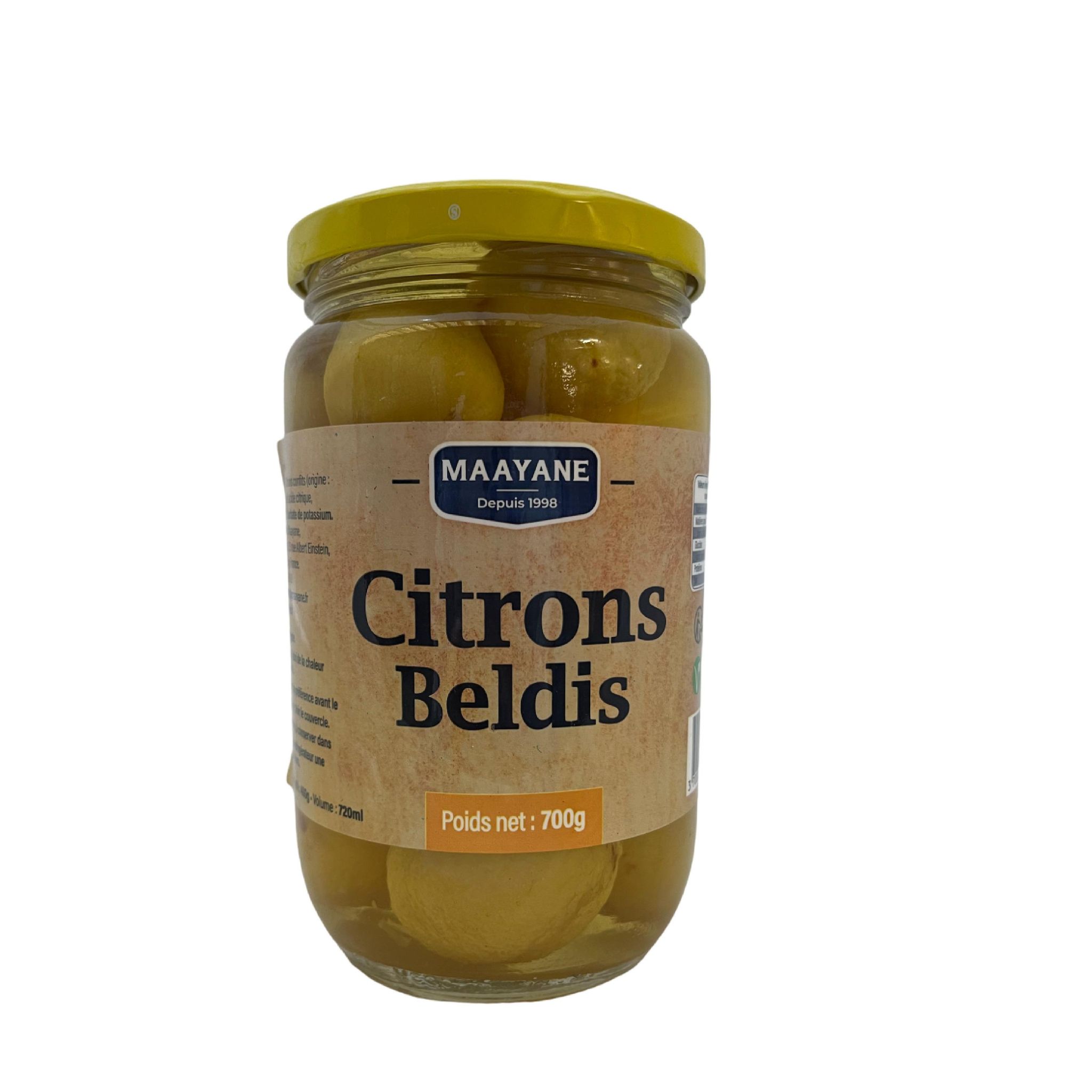 Voir la diapositive 2 : MAAYANE Citrons beldis casher 390g