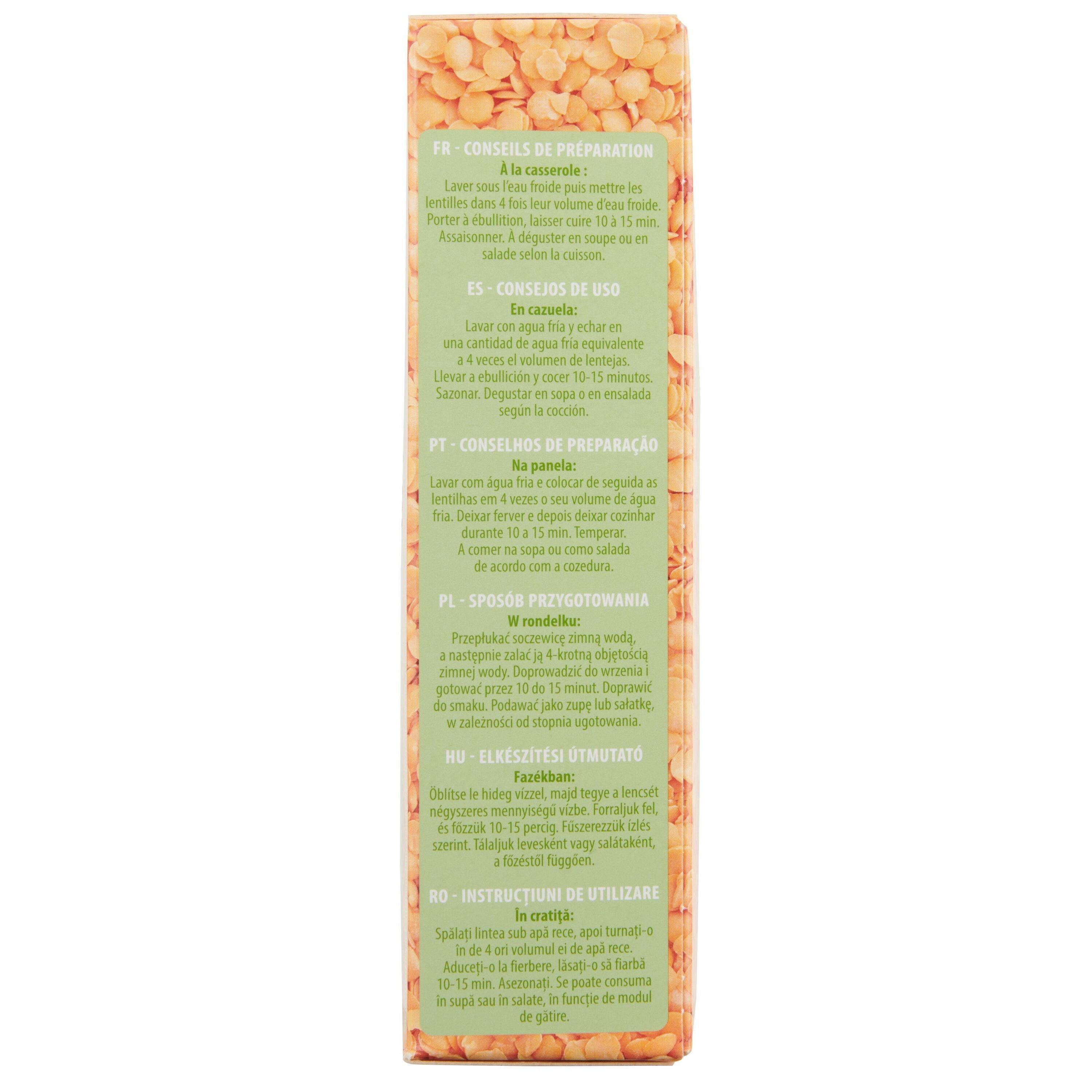 Voir la diapositive 2 : AUCHAN Lentilles corail 8 portions 500g