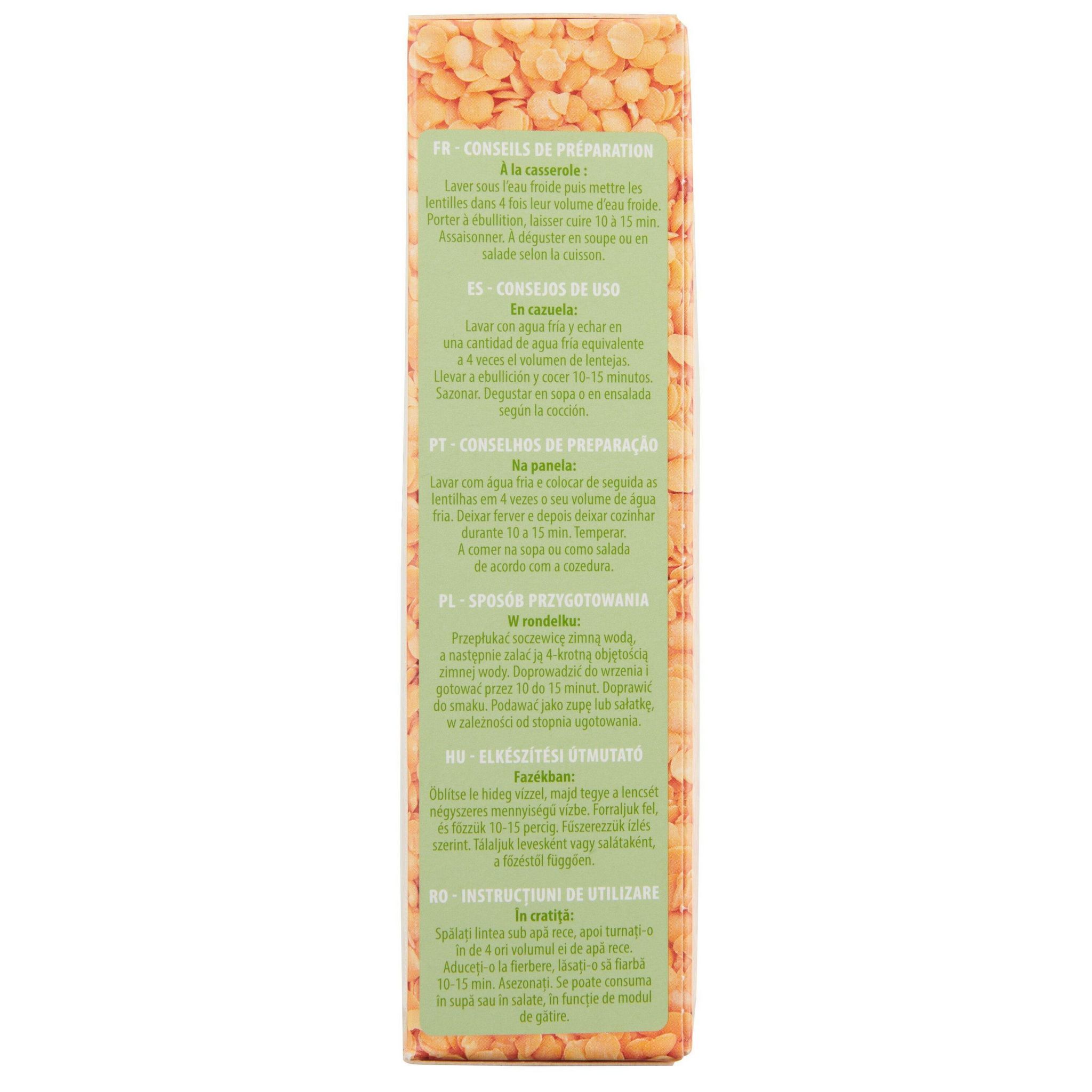 Voir la diapositive 5 : AUCHAN Lentilles corail 8 portions 500g