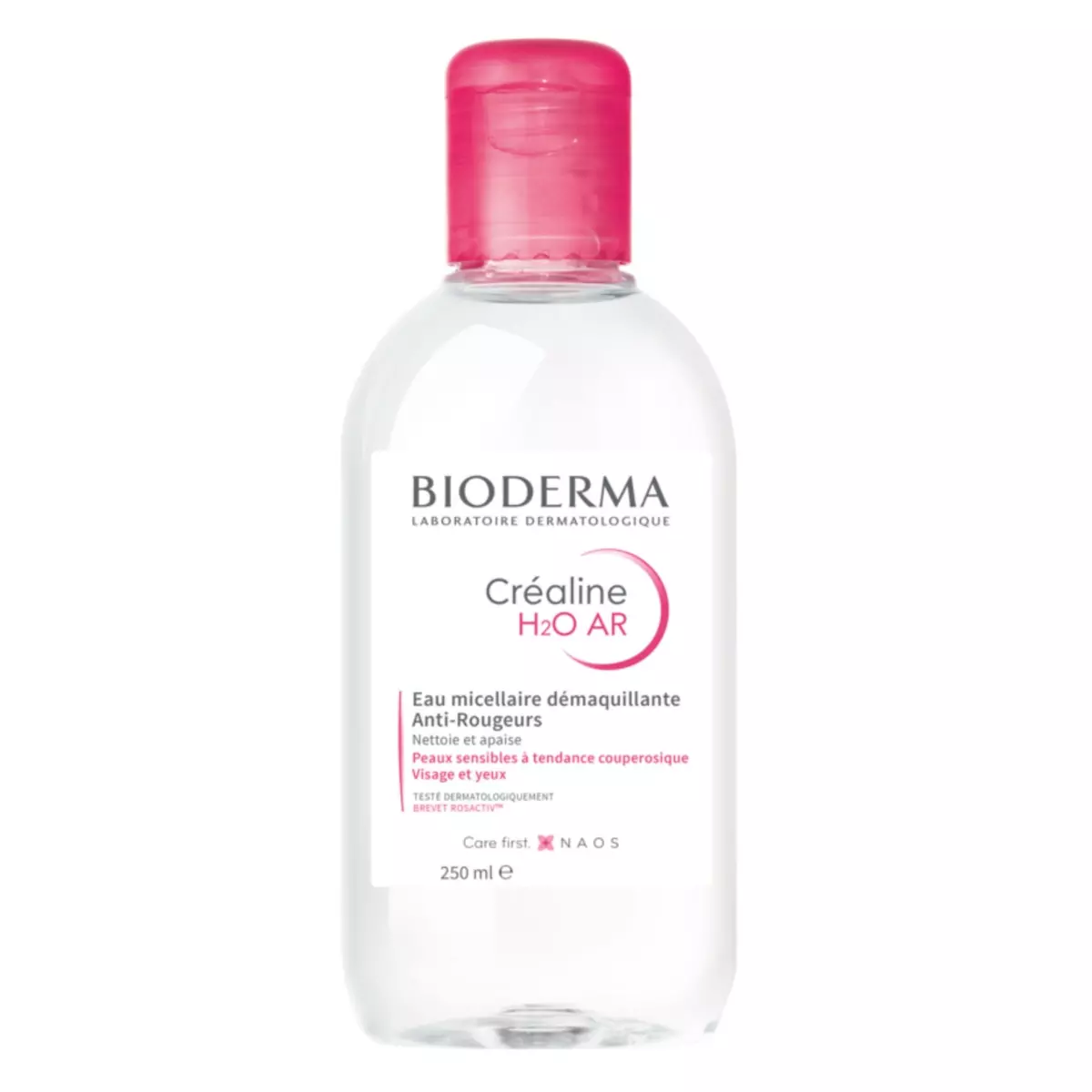 BIODERMA H2O AR eau micellaire démaquillante anti-rougeurs  250ml